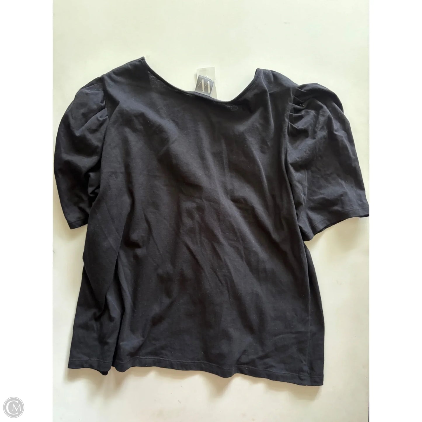 Top Short Sleeve By Worthington In Black, Size: Xl