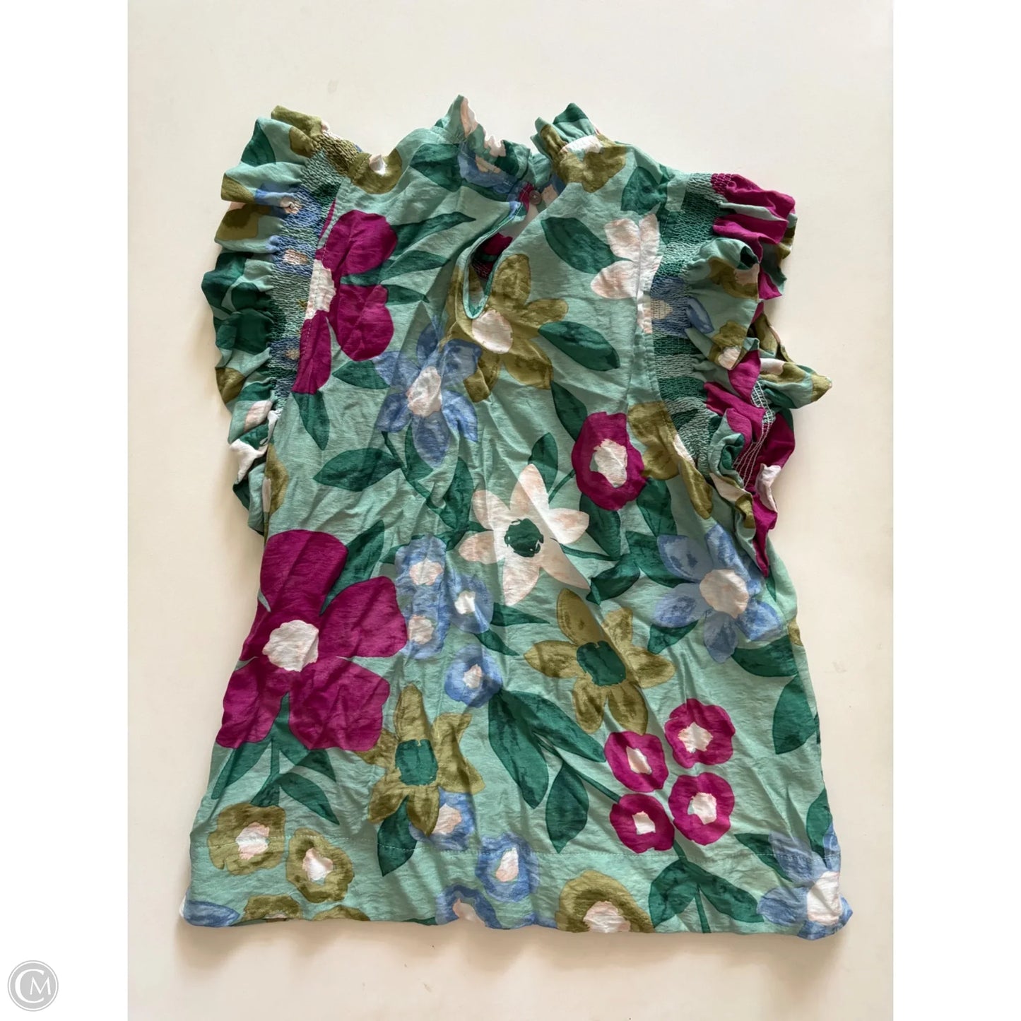 Top Sleeveless By Jodifl In Floral Print, Size: S