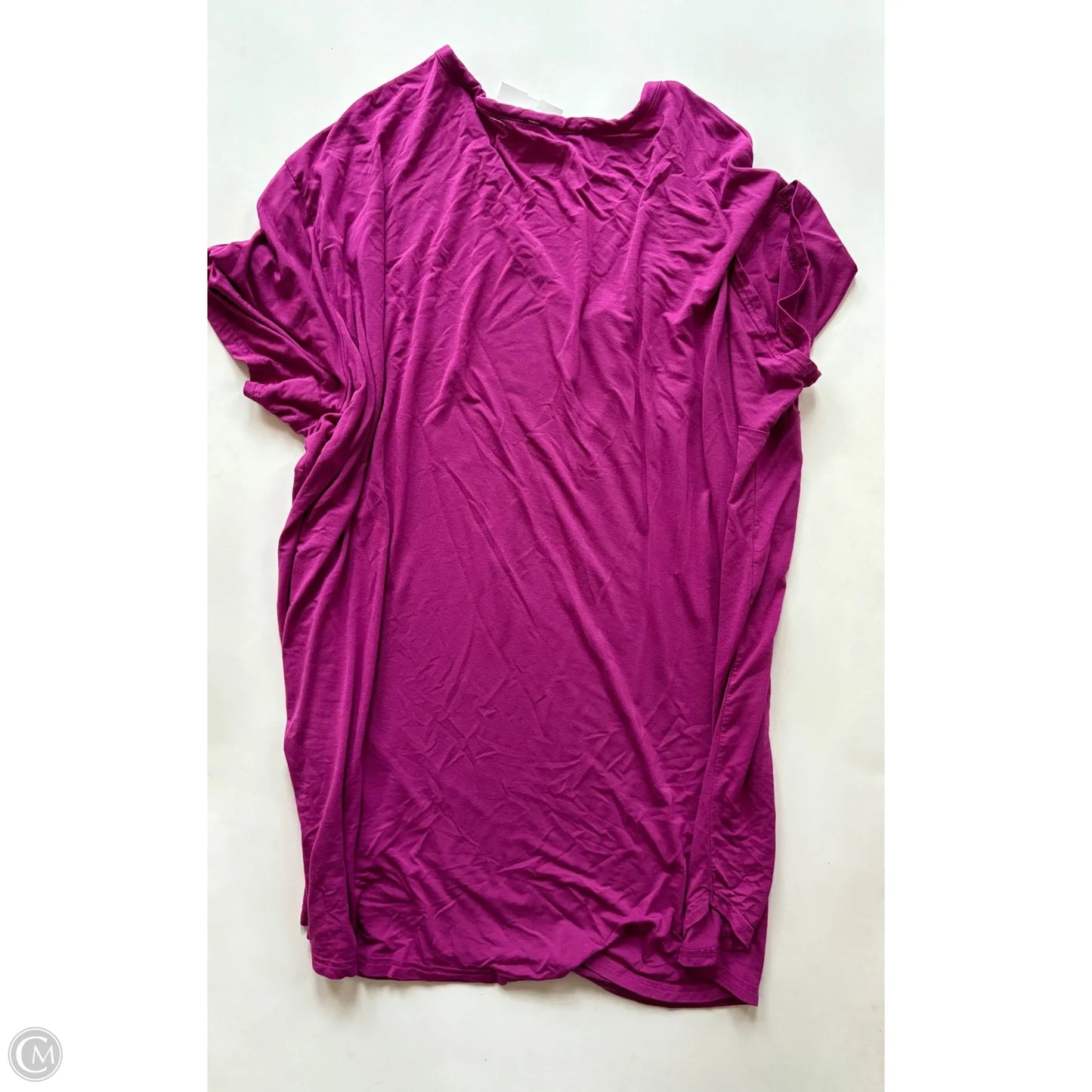 Blouse Short Sleeve By Terra & Sky In Purple, Size: 3x
