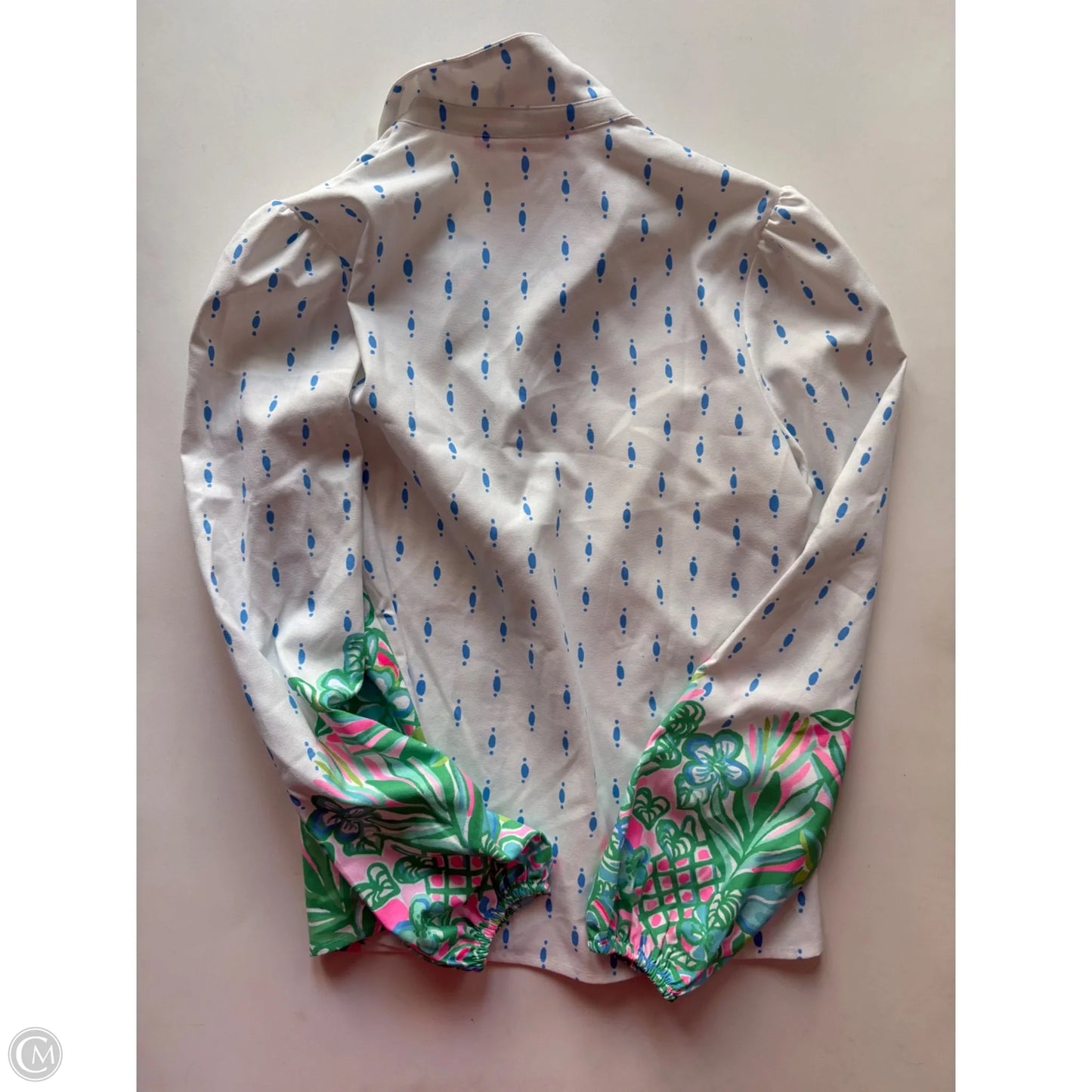 Top Long Sleeve Designer By Lilly Pulitzer In White, Size: Xs