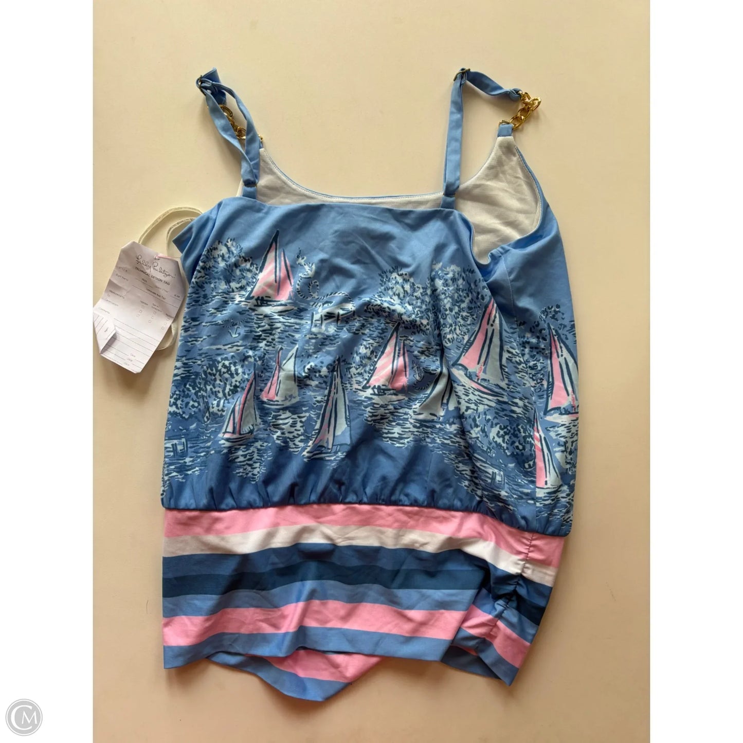 Top Sleeveless Designer By Lilly Pulitzer In Blue, Size: S