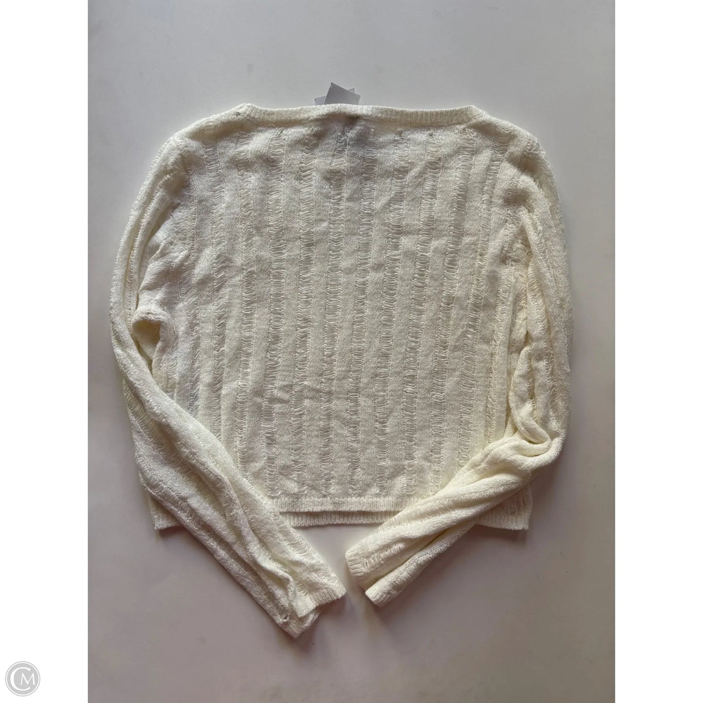 Blouse Long Sleeve By Divided In Cream, Size: S