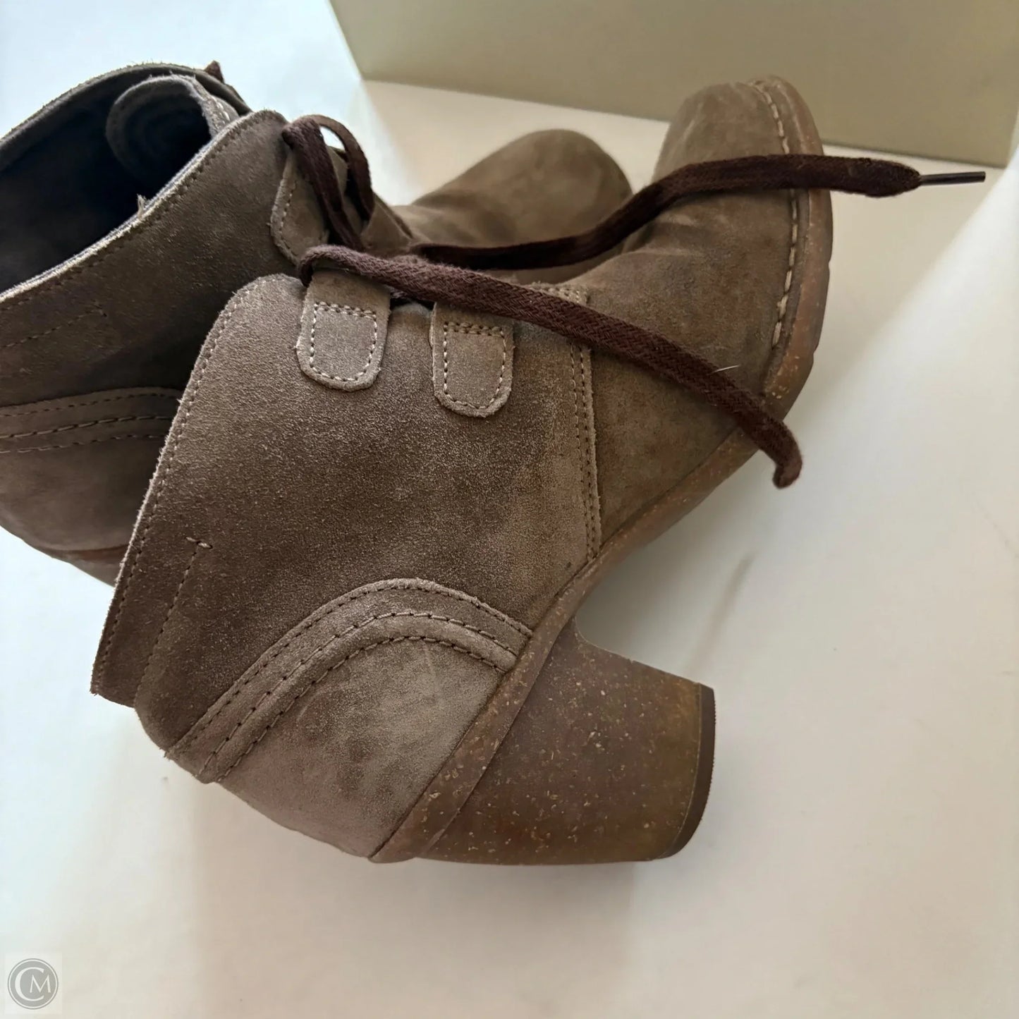 Shoes Heels Block By Clarks In Brown, Size: 7