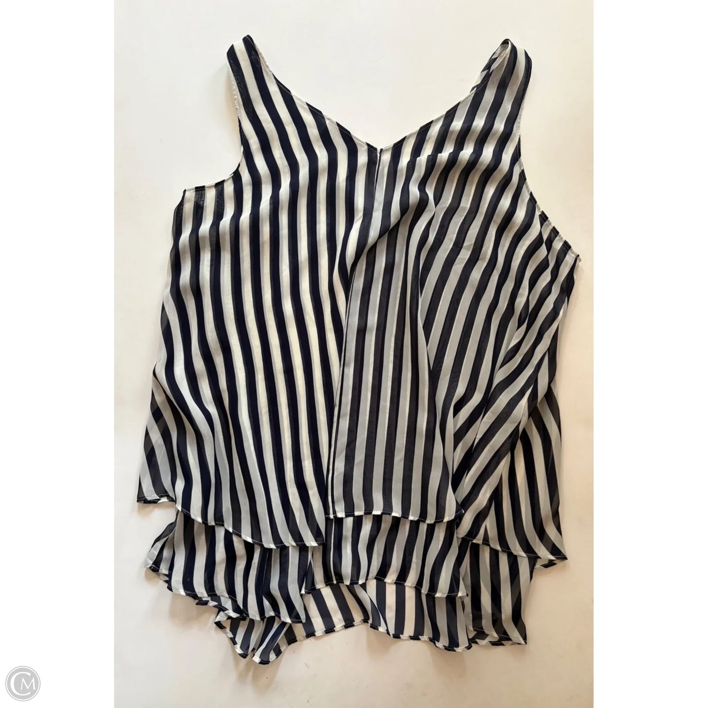 Blouse Sleeveless By Lane Bryant In Striped Pattern, Size: 18