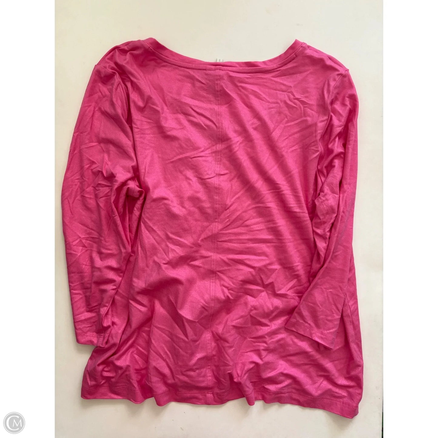 Top 3/4 Sleeve By Cato In Pink, Size: Xl