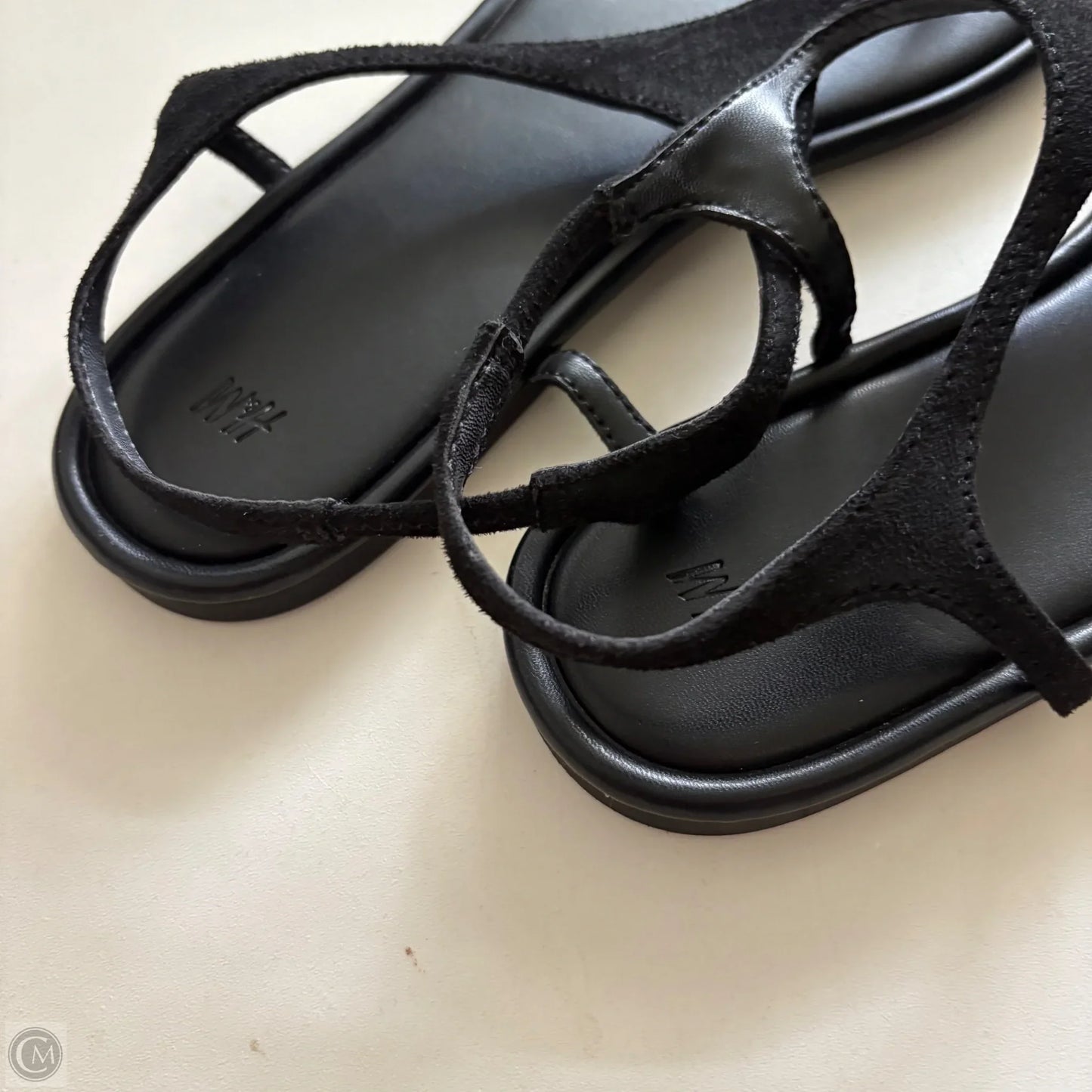 Sandals Flip Flops By H&m In Black, Size: 9