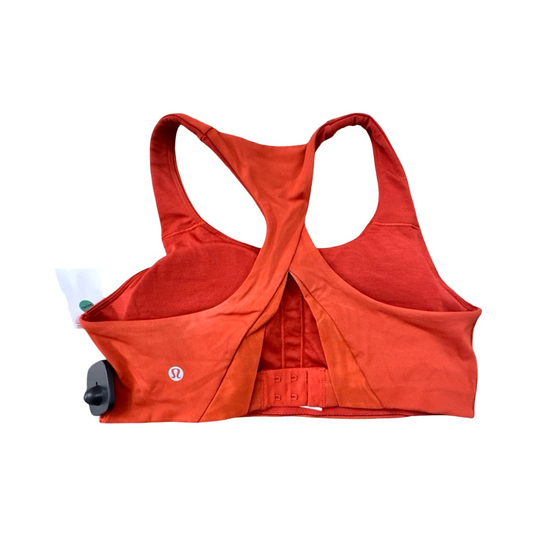 Athletic Bra By Lululemon In Orange, Size:8