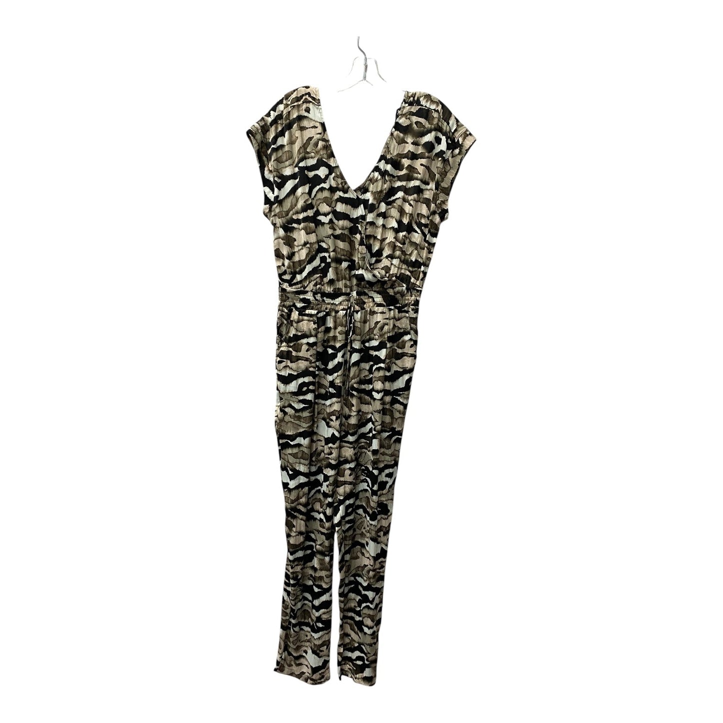 Jumpsuit By Jennifer Lopez In Black & Tan, Size:L