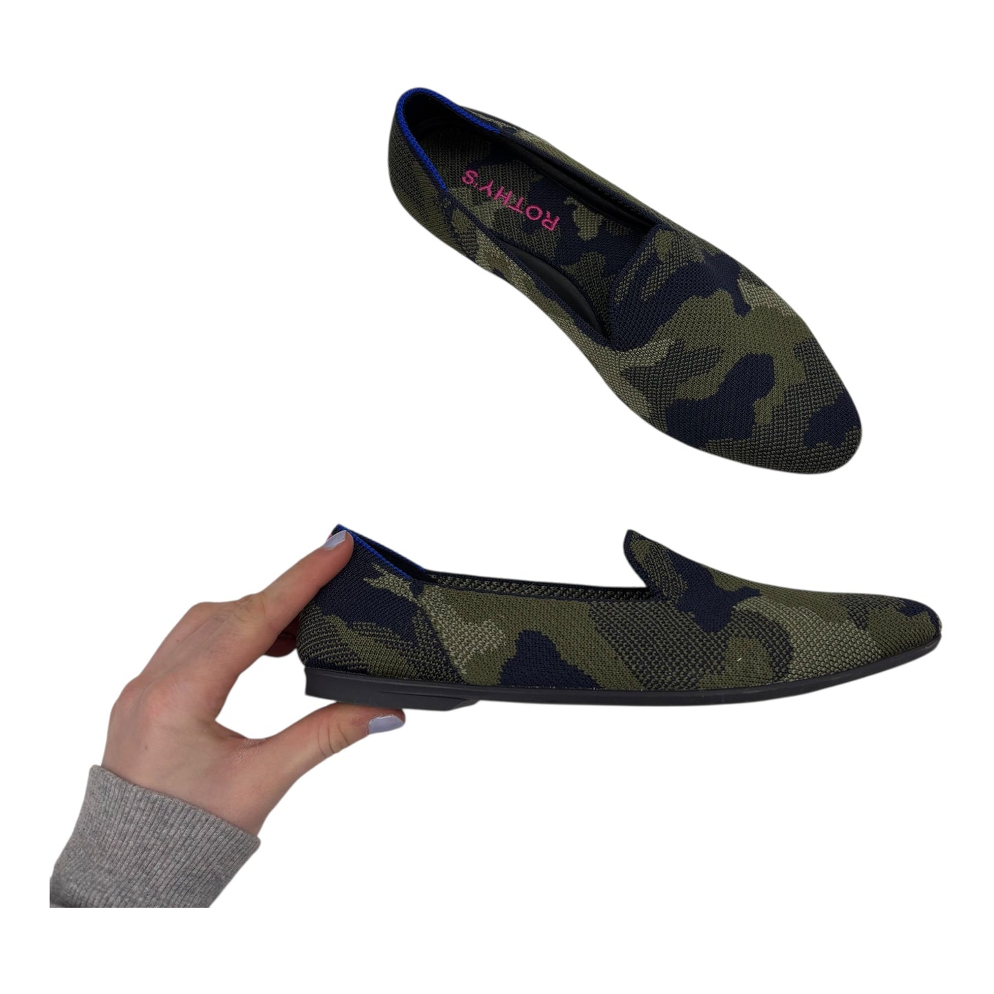 Shoes Flats By Rothys In Green, Size:6