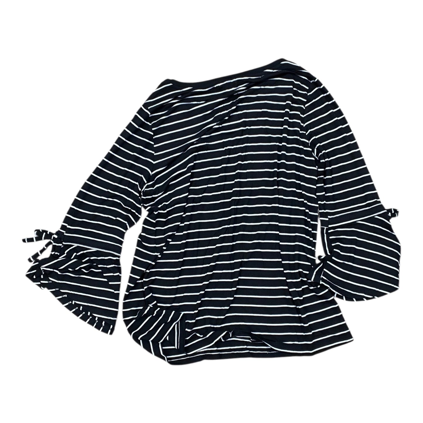 Top 3/4 Sleeve By Westport In Black & White, Size:L
