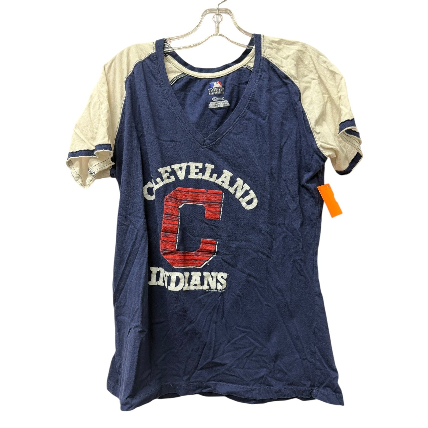 Athletic Top Ss By Genuine Merchandise In Blue & White, Size:Xl