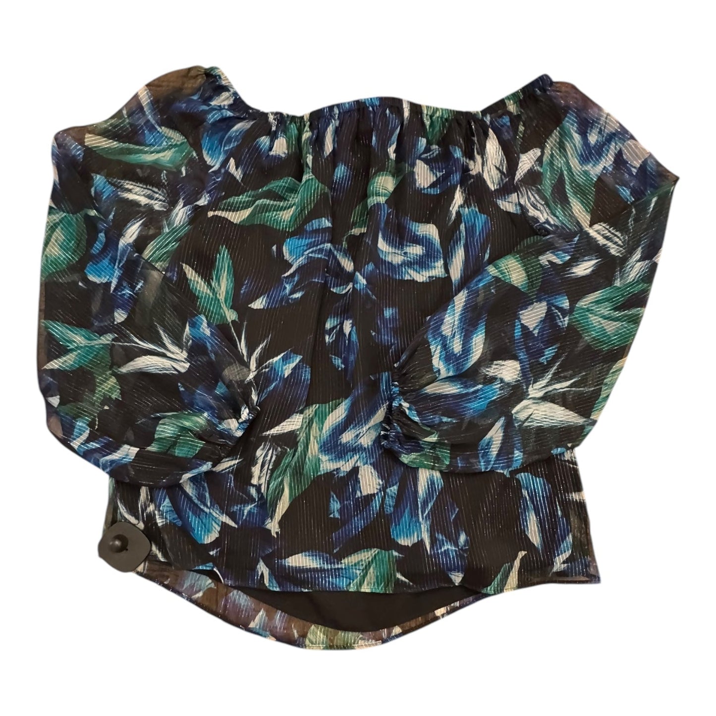 Top Ls By White House Black Market In Blue & Green, Size:S