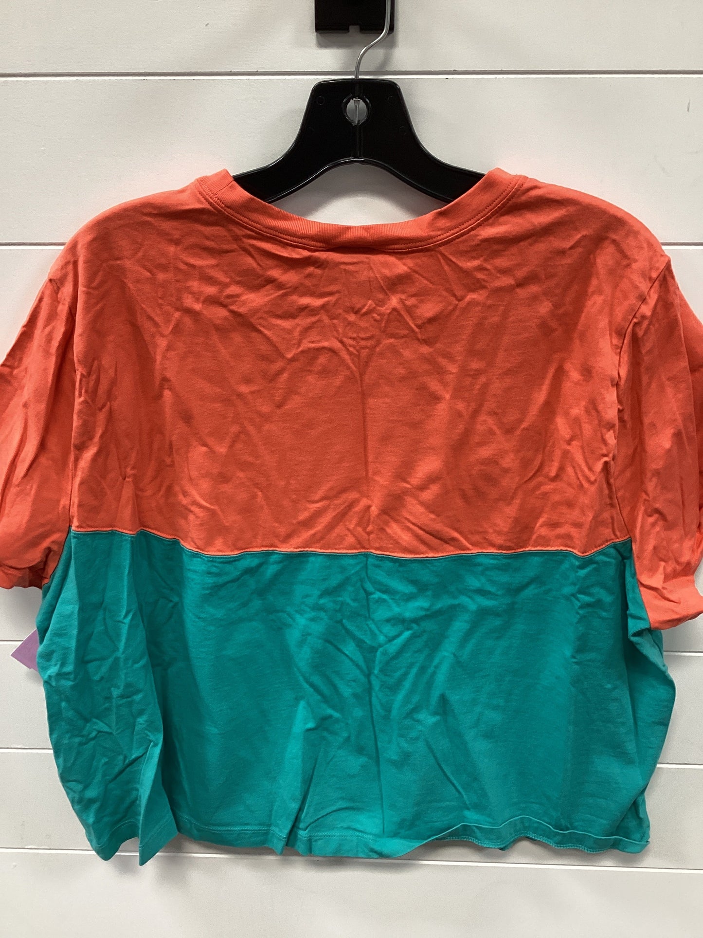 Athletic Top Ss By Nike Apparel In Orange, Size:2X