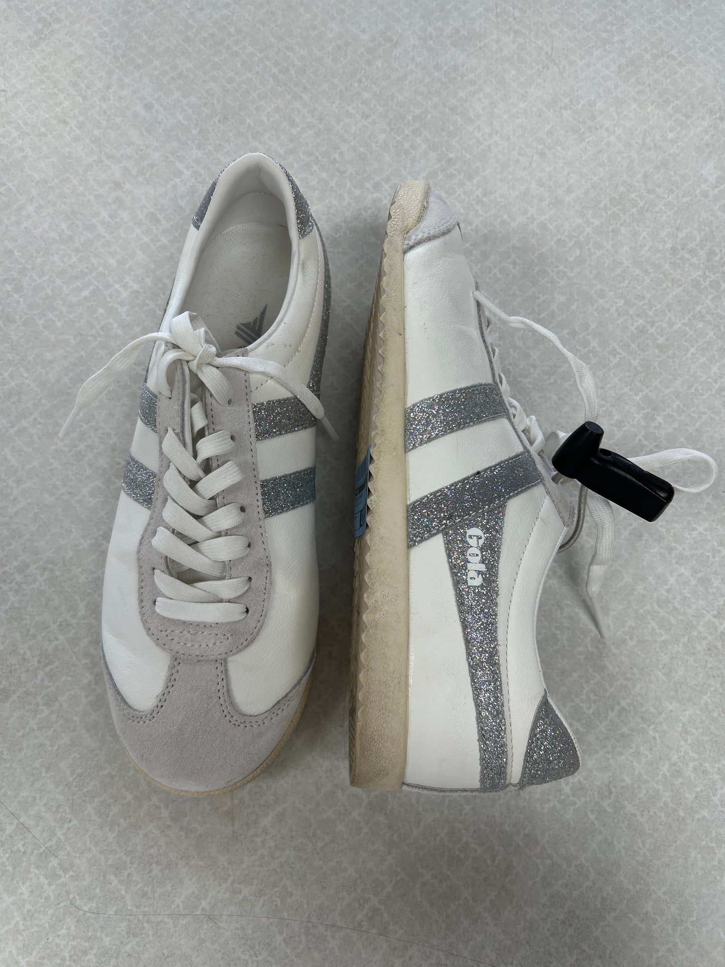 Shoes Sneakers By Gola In Silver & White, Size:7