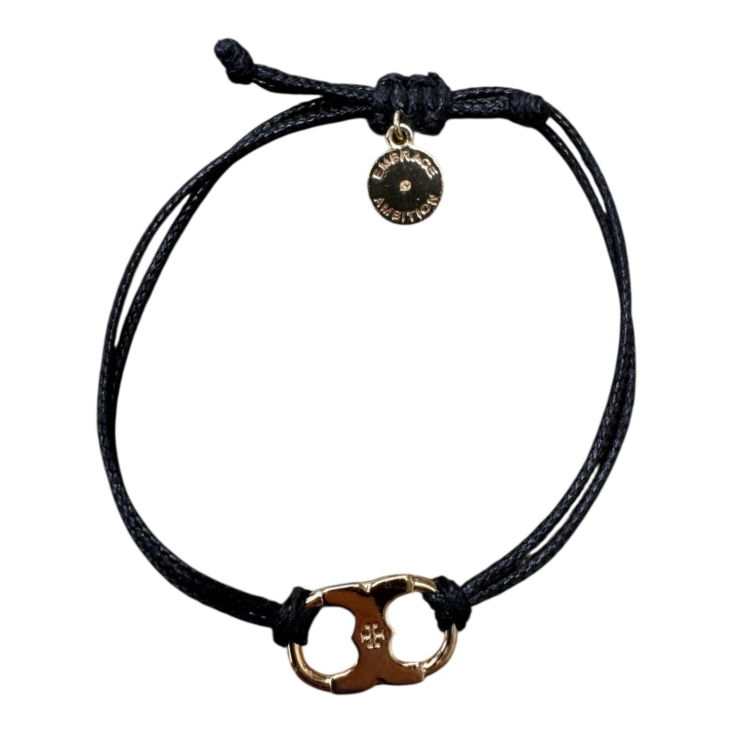 Bracelet Designer By Tory Burch In Black & Gold