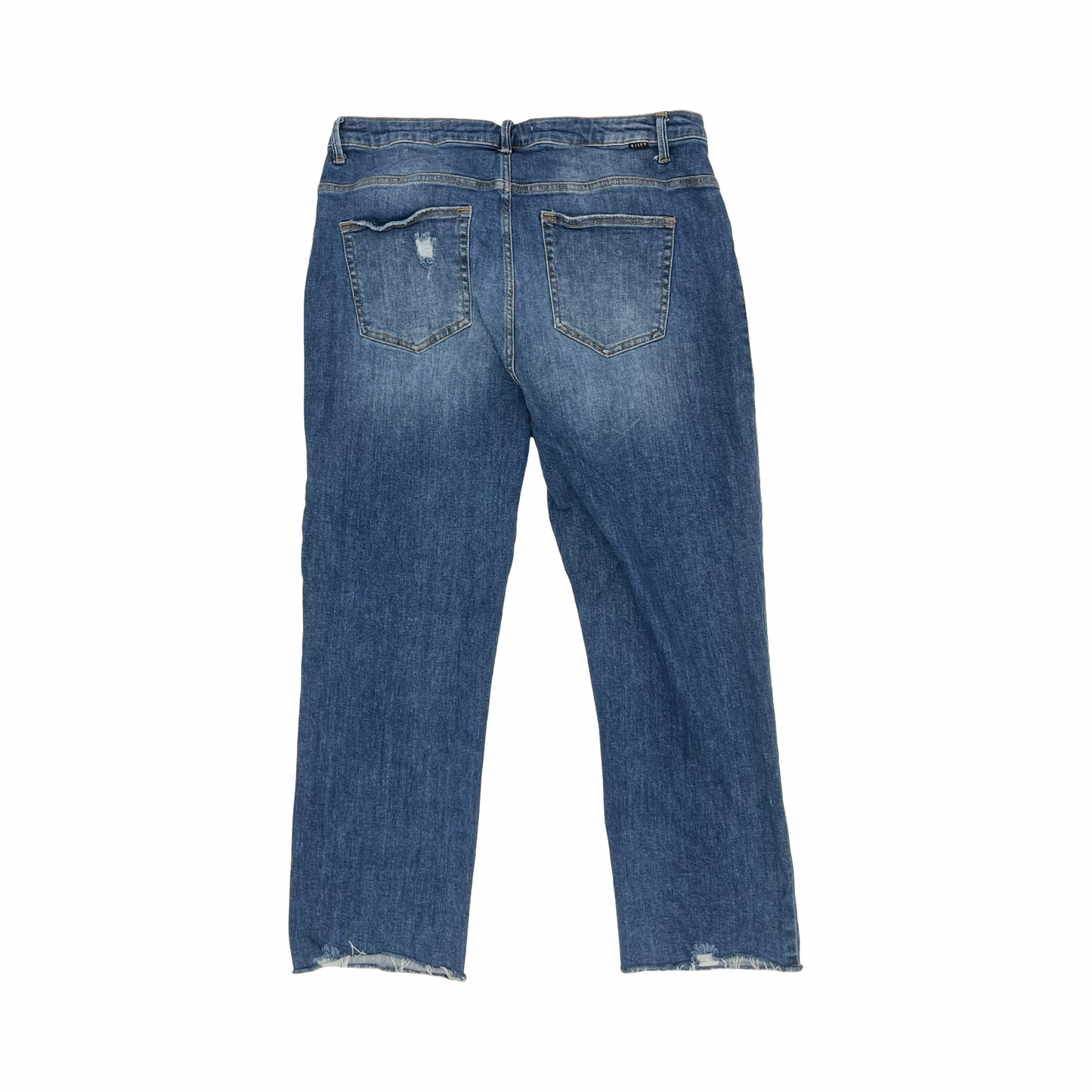 Jeans Straight By Risen In Blue Denim, Size:3X