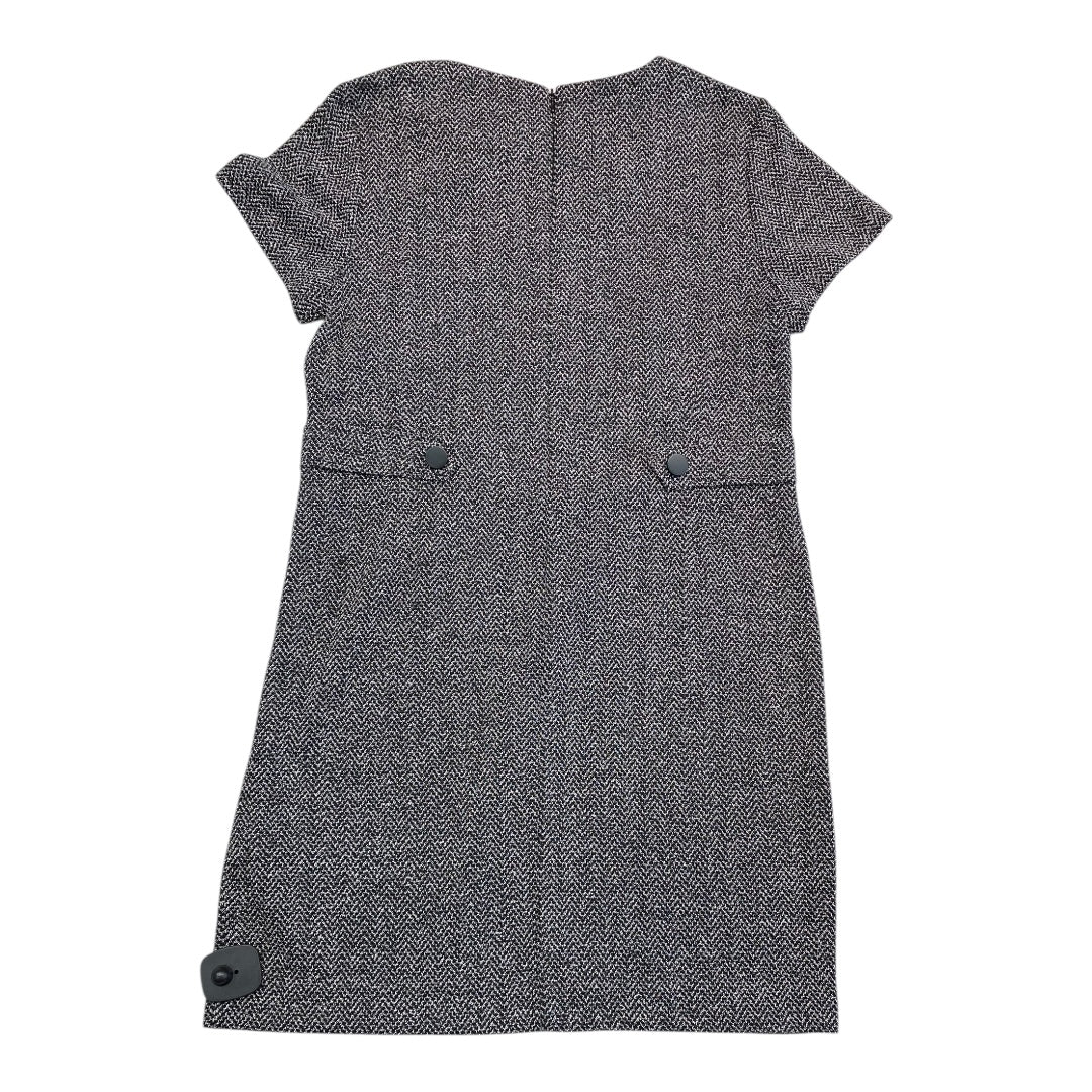Dress Party Midi By Tahari In Black & Grey, Size:L