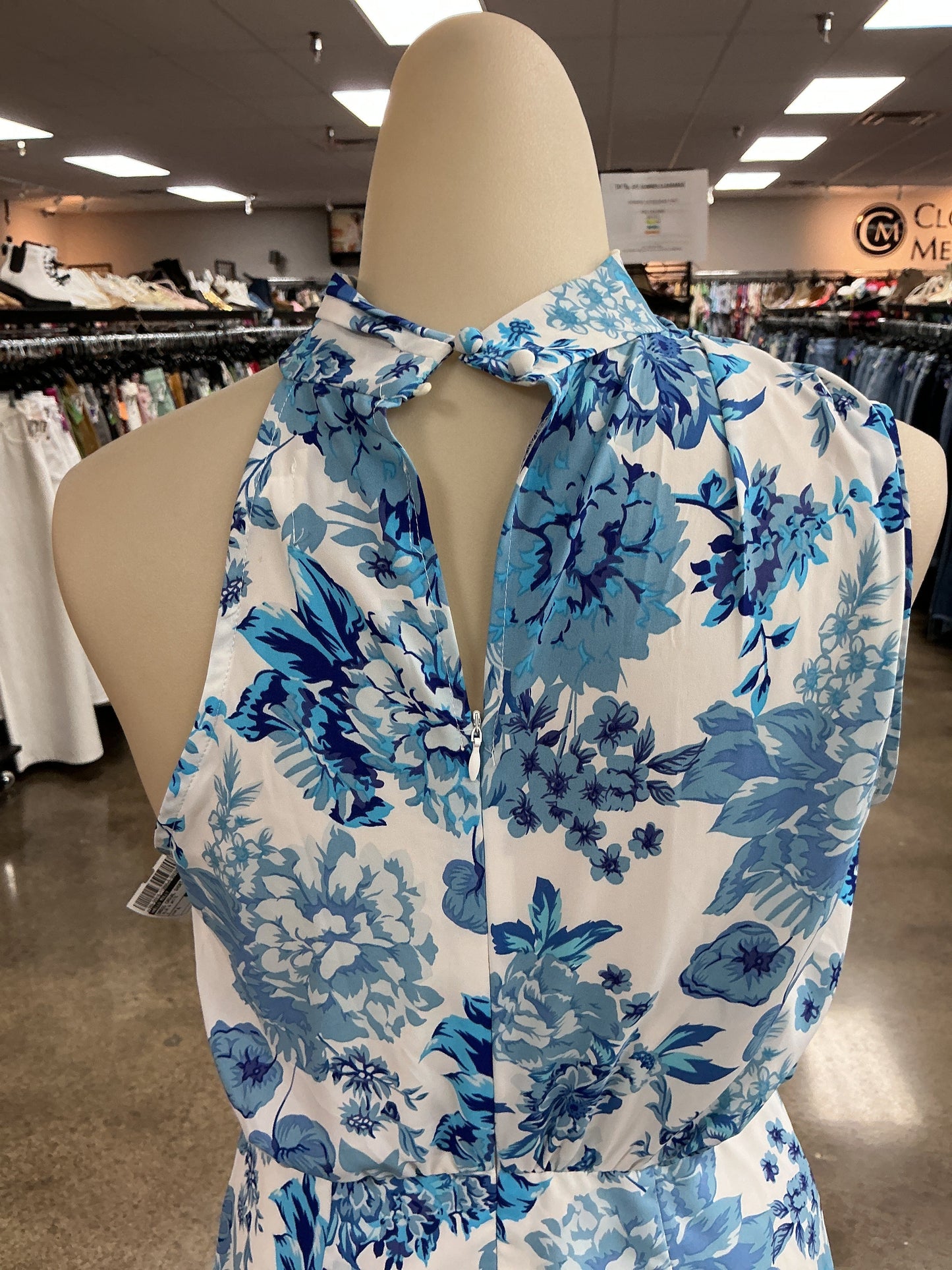 Dress Casual Short By Hello Molly In Blue & White, Size:4