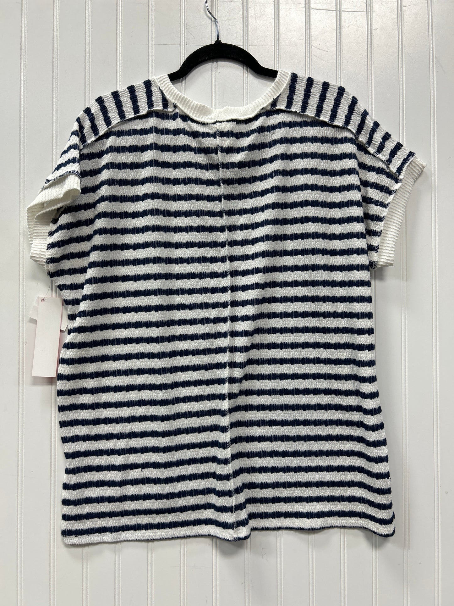 Sweater Ss By 7Th Ray In Blue & White, Size:Xl