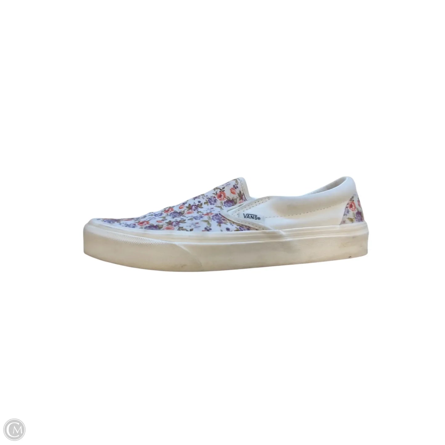 Shoes Flats By Vans In Floral Print, Size: 8.5