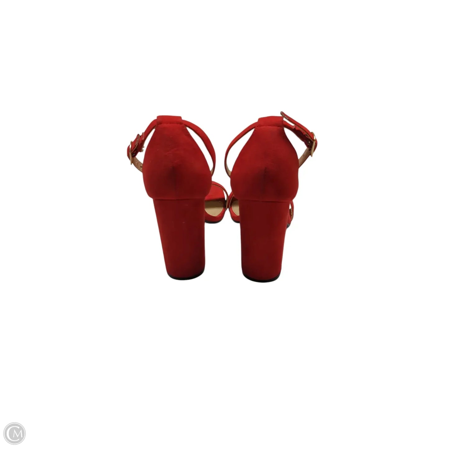 Shoes Heels Block By Charlotte Russe In Red, Size: 8