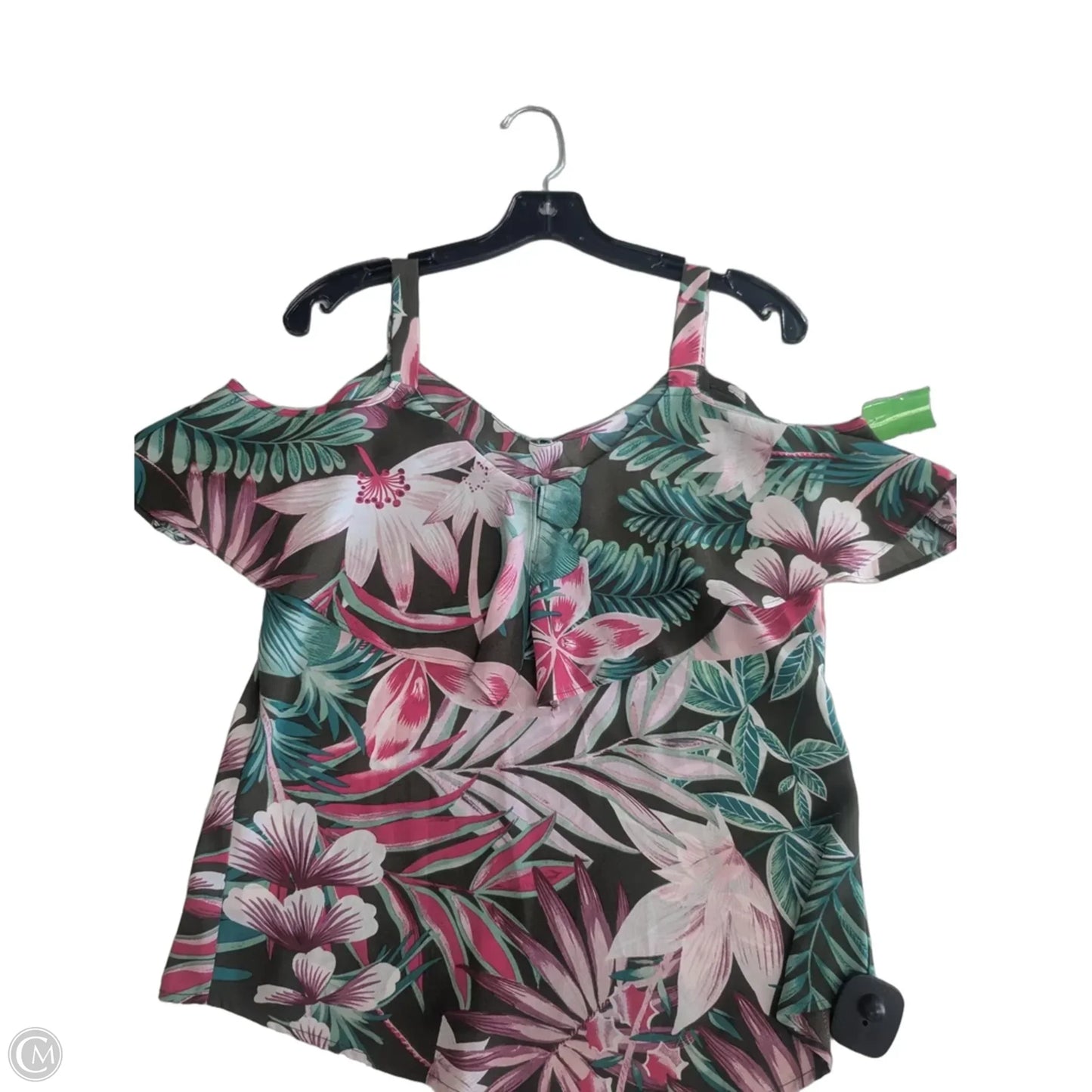 Top Sleeveless By New York And Co In Tropical Print, Size: Xs