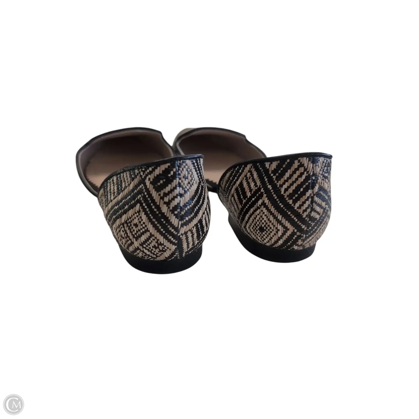 Shoes Flats By Isaac Mizrahi In Black & Cream, Size: 7.5