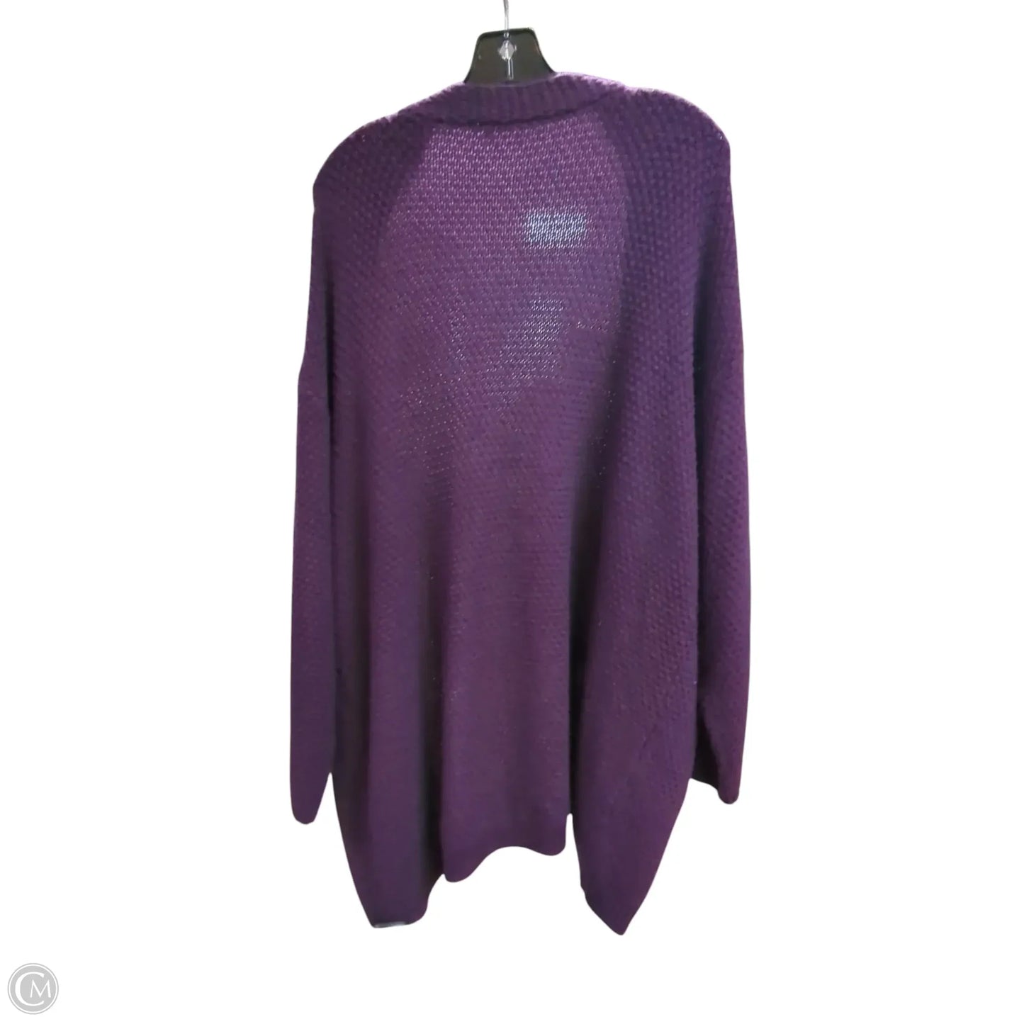 Cardigan By Clothes Mentor In Purple, Size: 2x