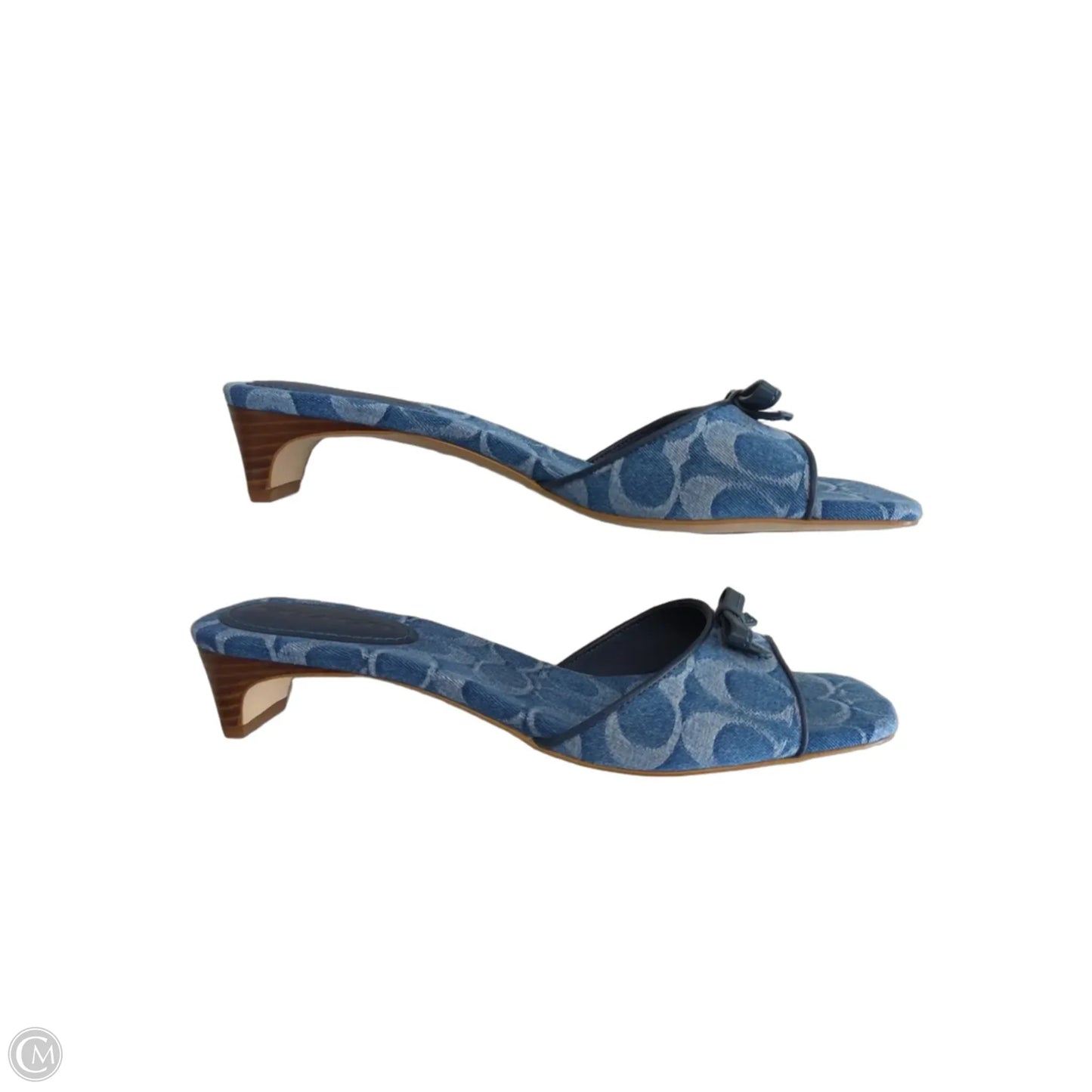 Sandals Designer By Coach In Blue, Size: 8.5