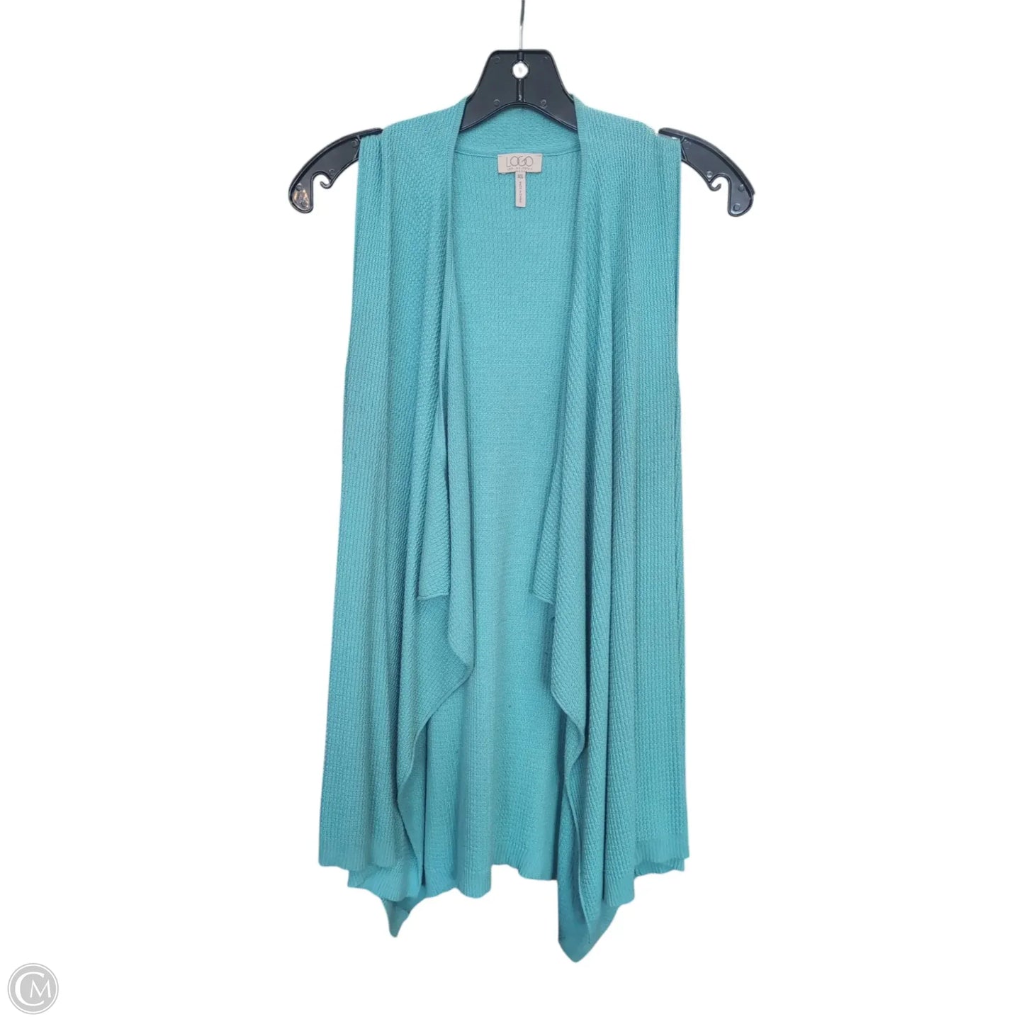 Cardigan By Logo In Blue, Size: Xs