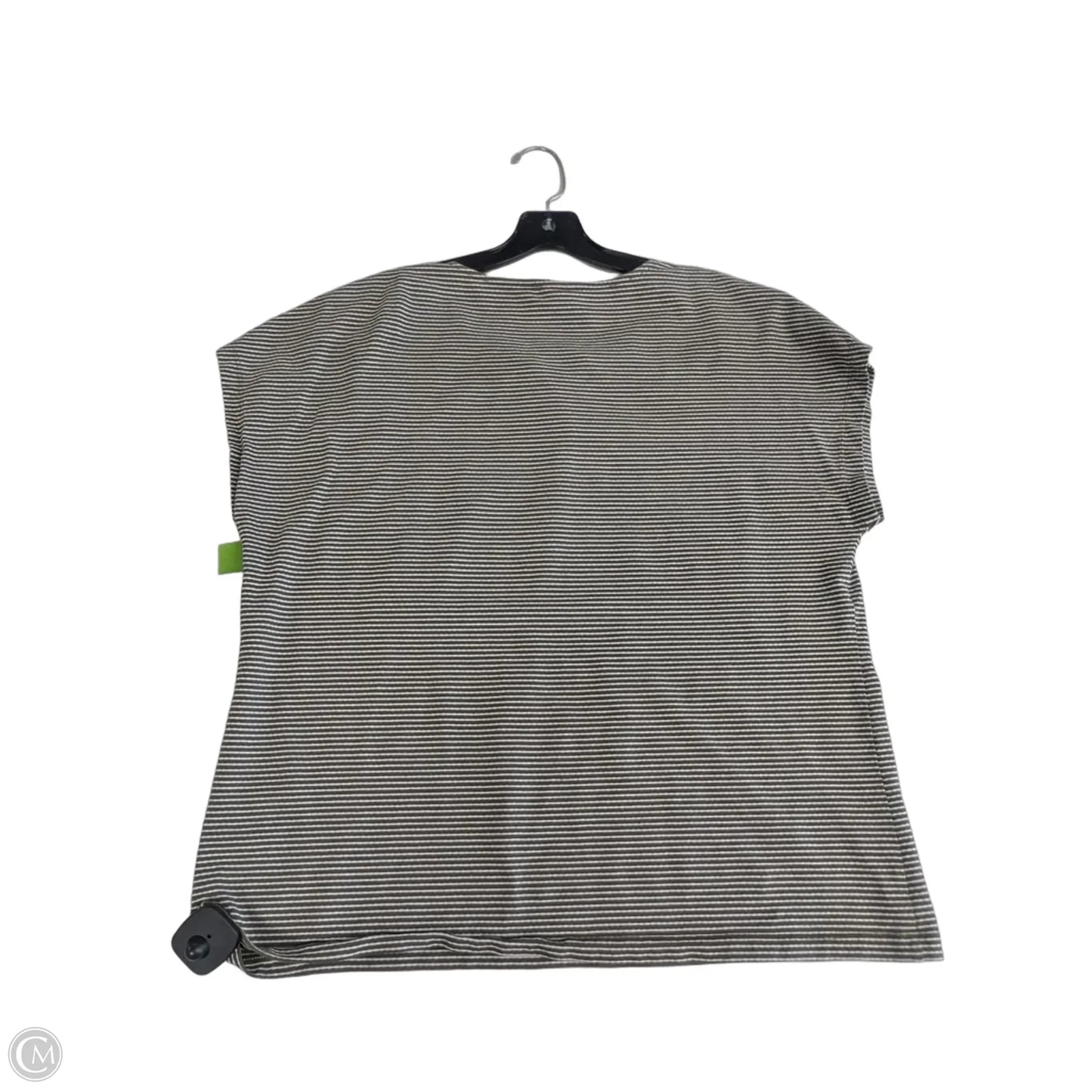 Top Short Sleeve By Chicos In Striped Pattern, Size: L