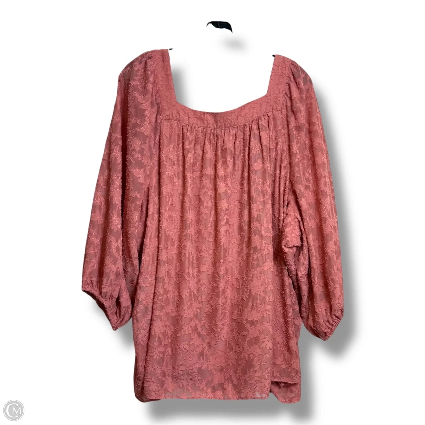 Top Long Sleeve By Lc Lauren Conrad In Pink, Size: 3x