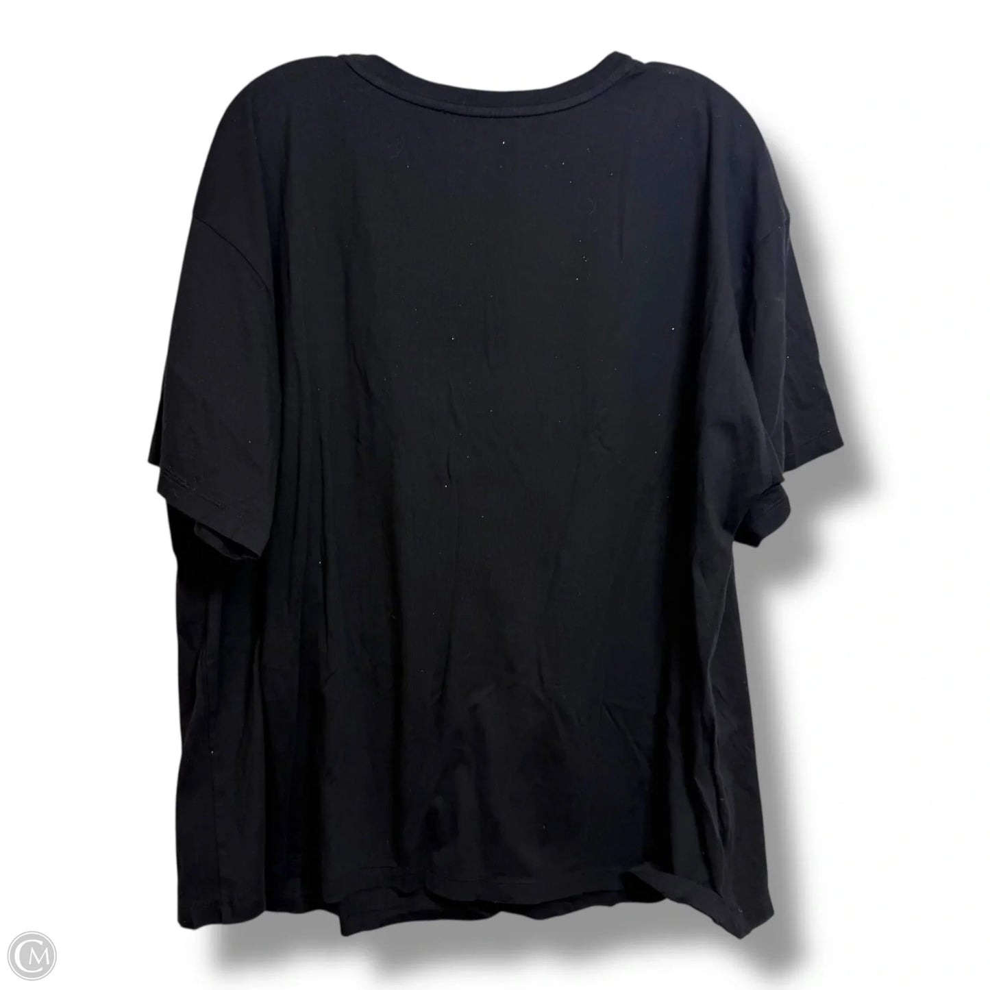 Top Short Sleeve Designer By Michael Kors In Black, Size: 2x