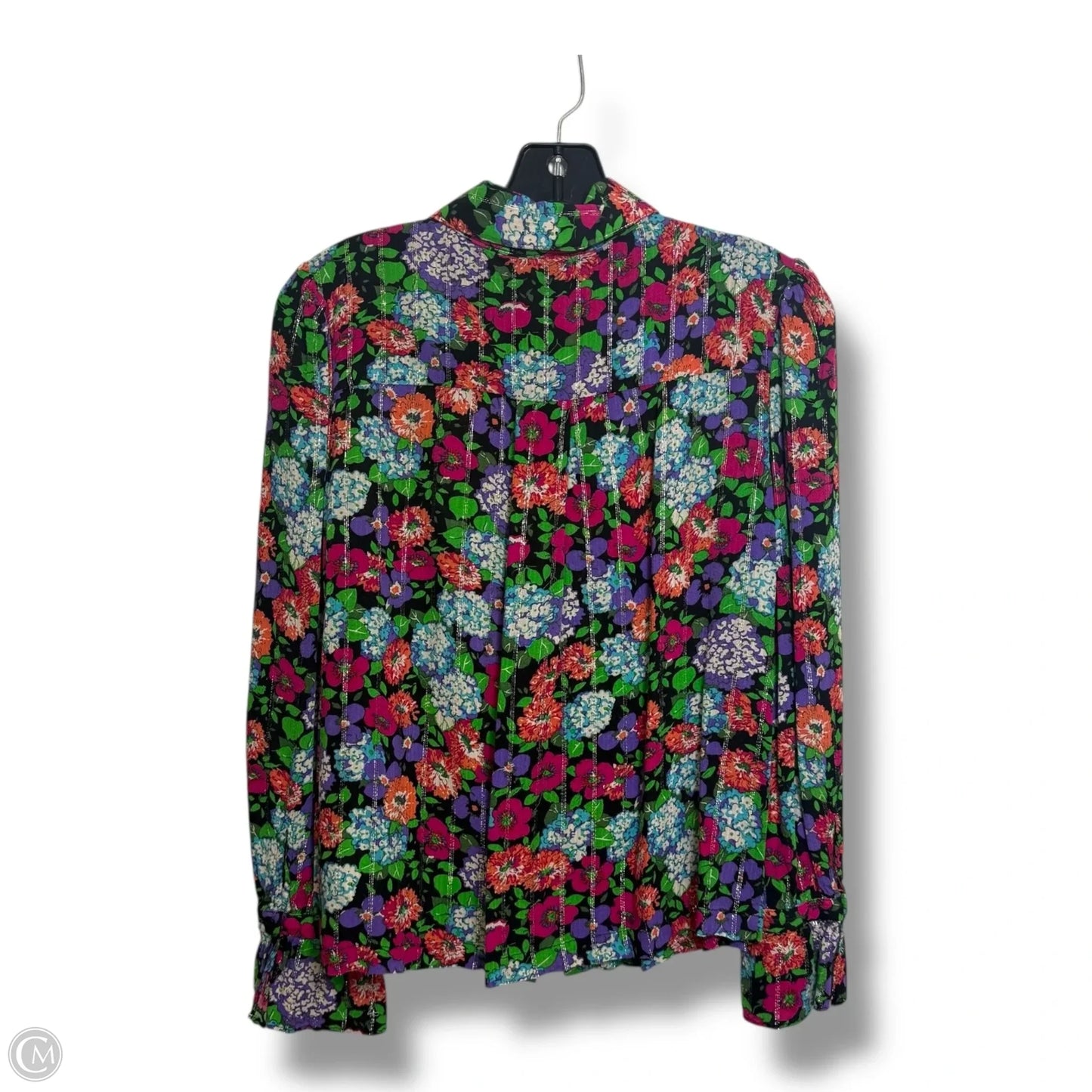 Top Long Sleeve By Elie Tahari In Floral Print, Size: Xs