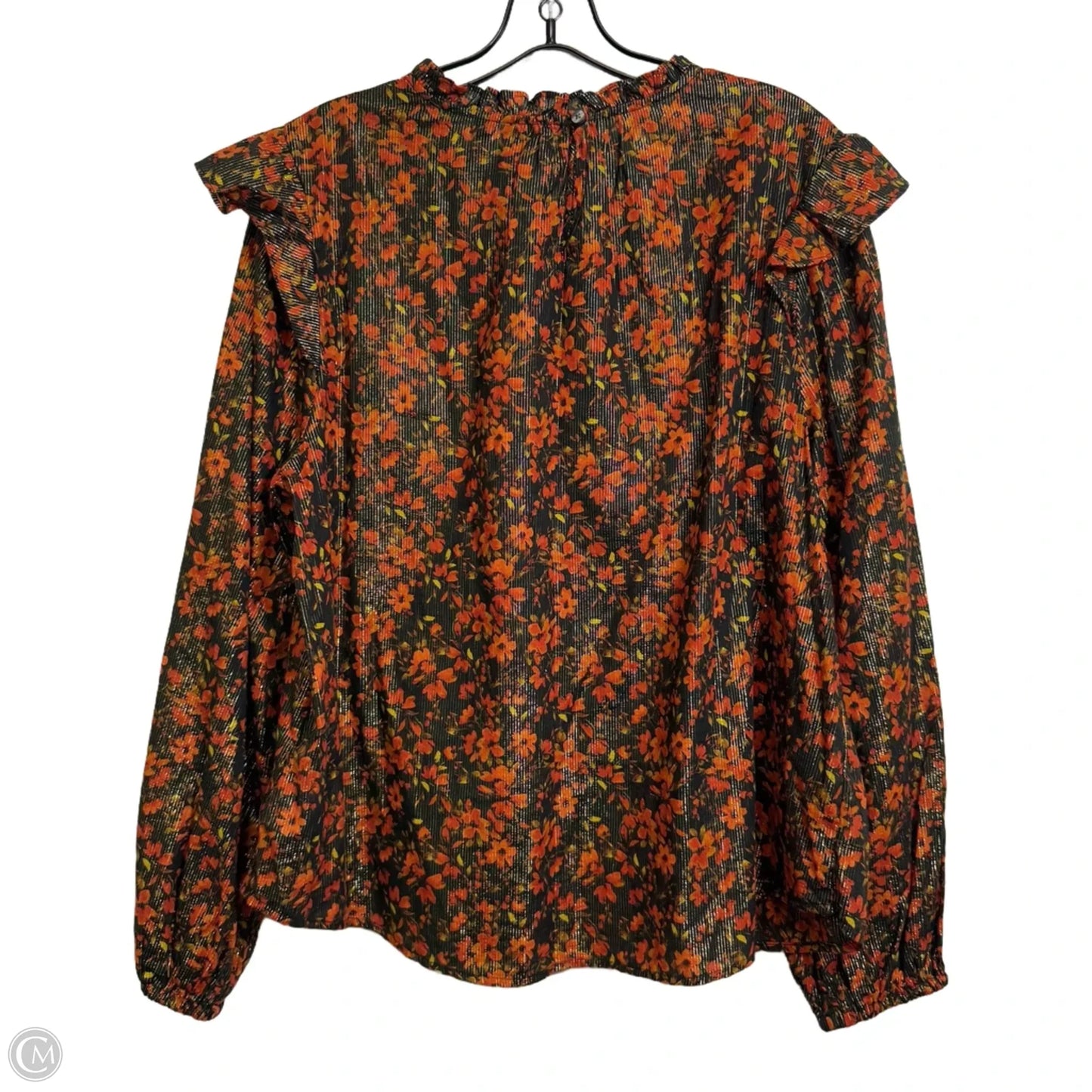 Top Long Sleeve By Gap In Orange, Size: Xl