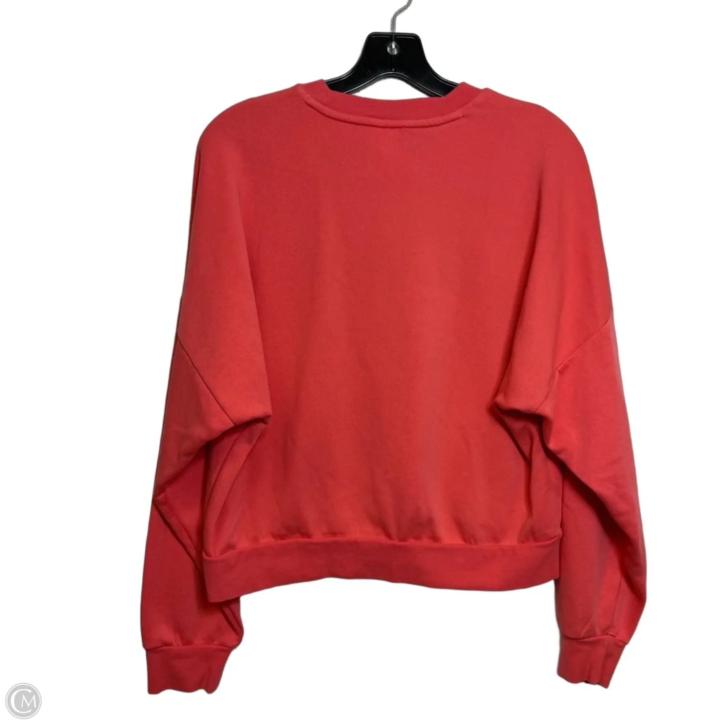 Athletic Sweatshirt Crewneck By Adidas In Orange, Size: S