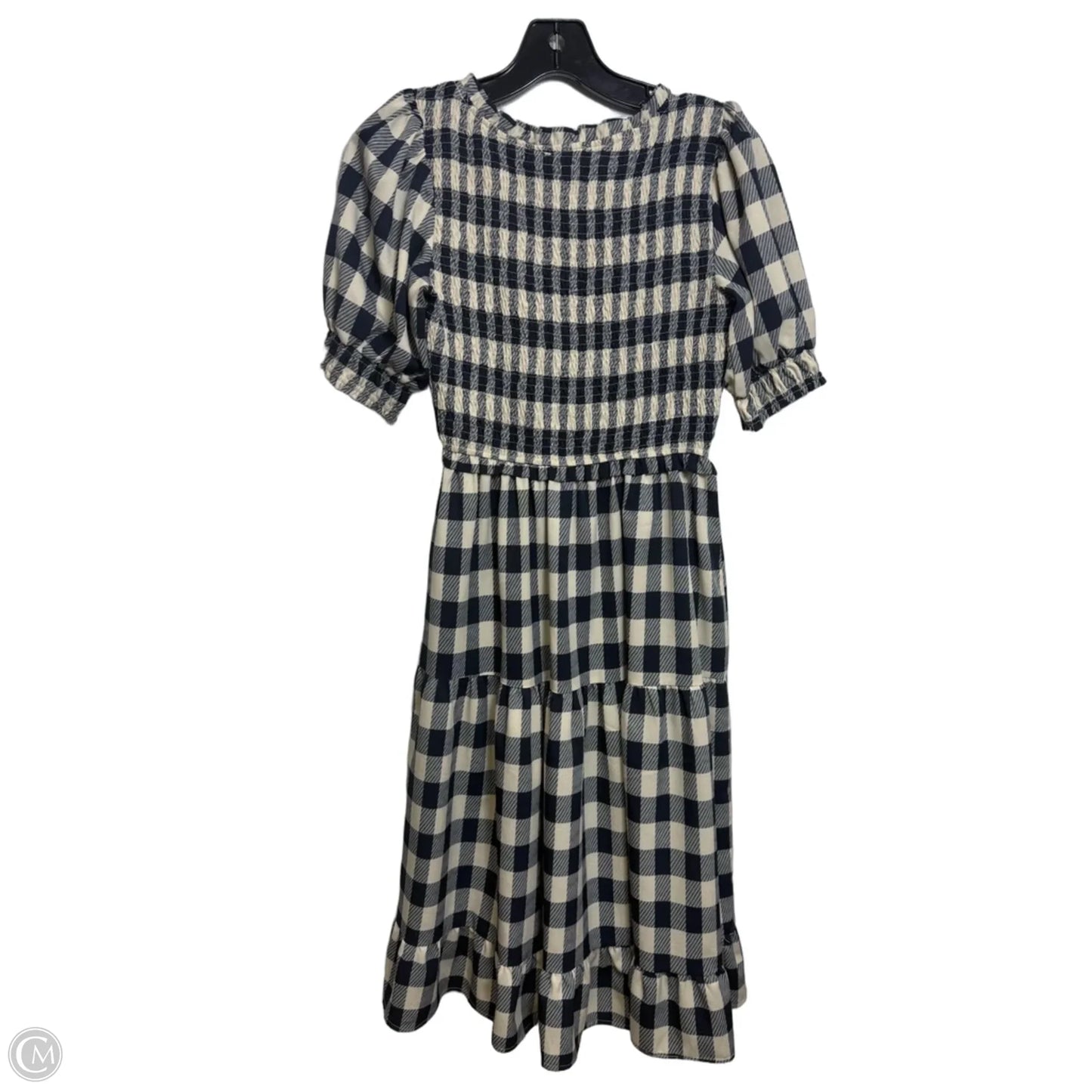 Dress Casual Short By Moon River In Checkered Pattern, Size: S