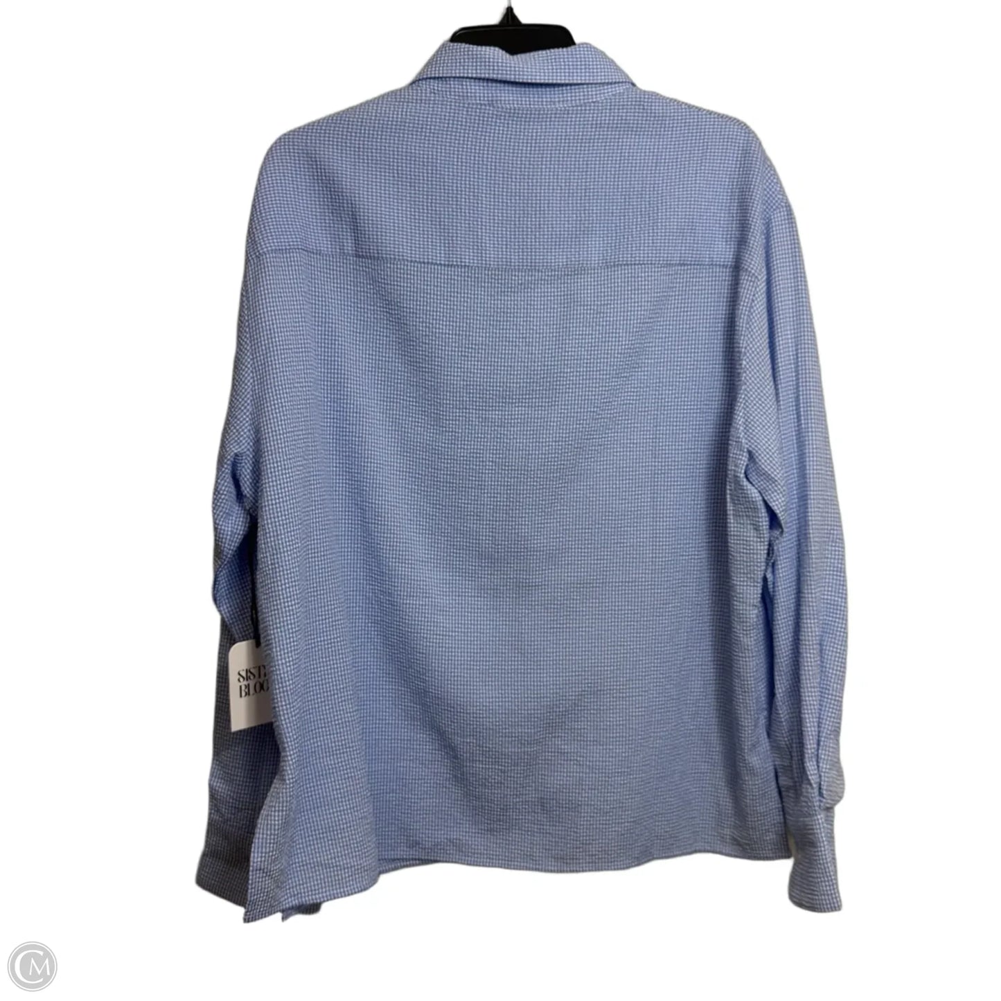 Top Long Sleeve By Sister Bloom In Blue, Size: M