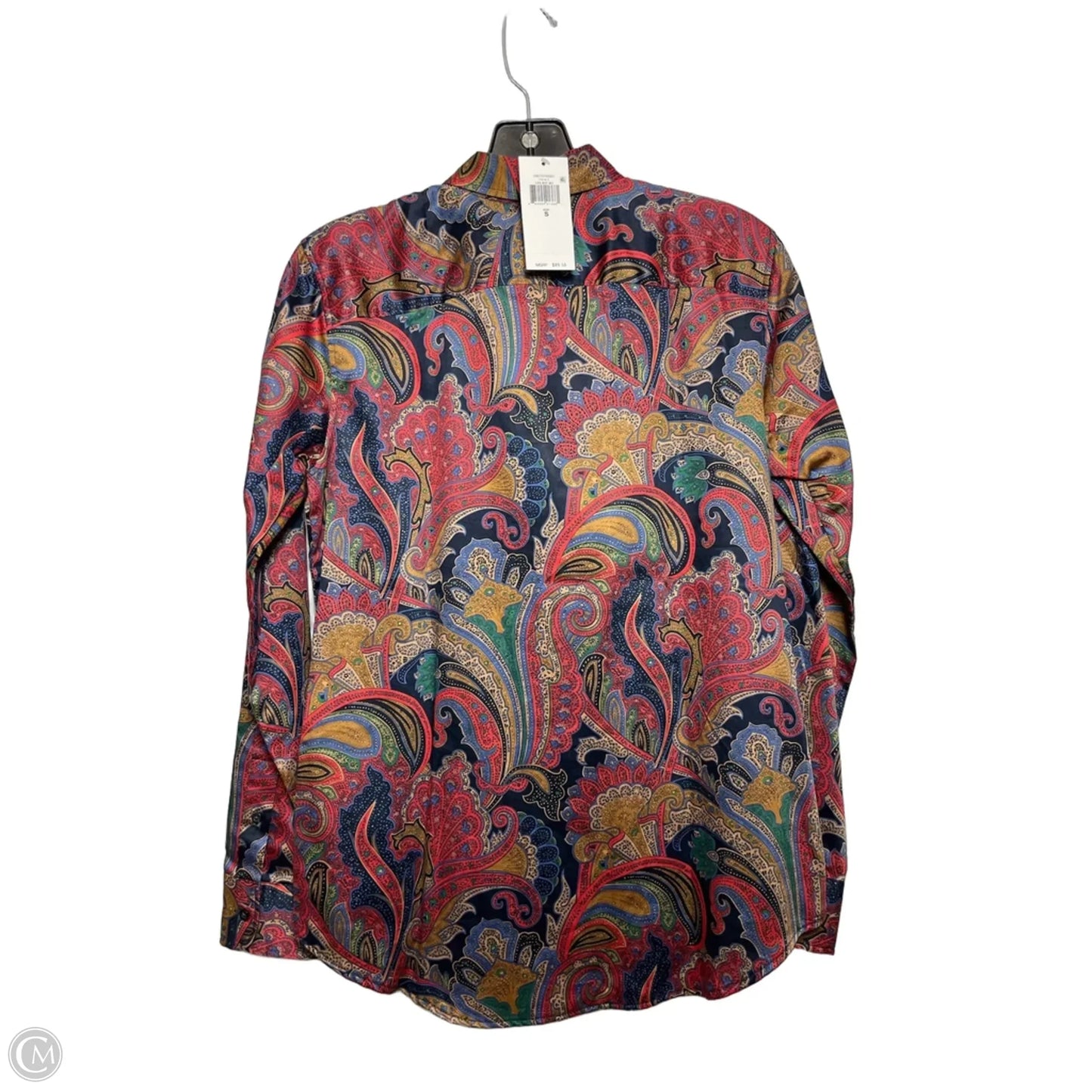 Top Long Sleeve By Lauren Ralph Lauren In Paisley Print, Size: S