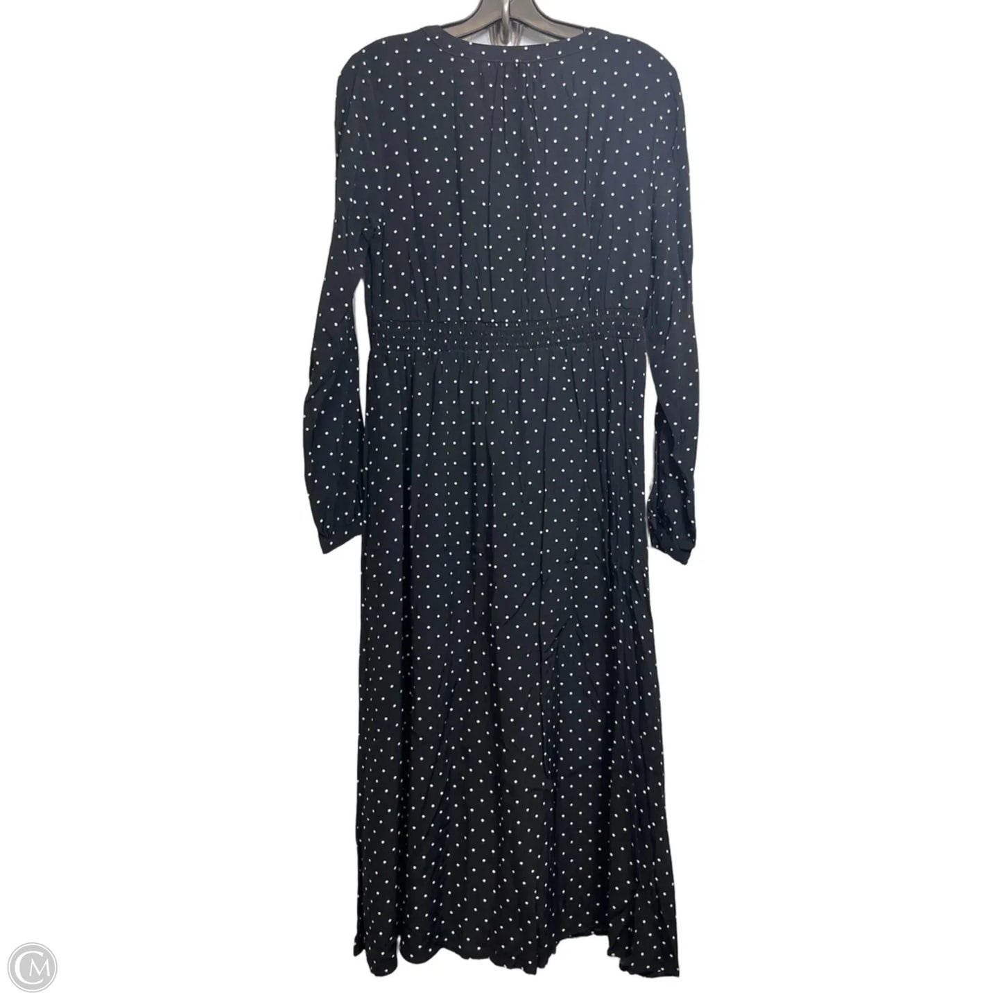 Dress Casual Midi By Loft In Polkadot Pattern, Size: 4