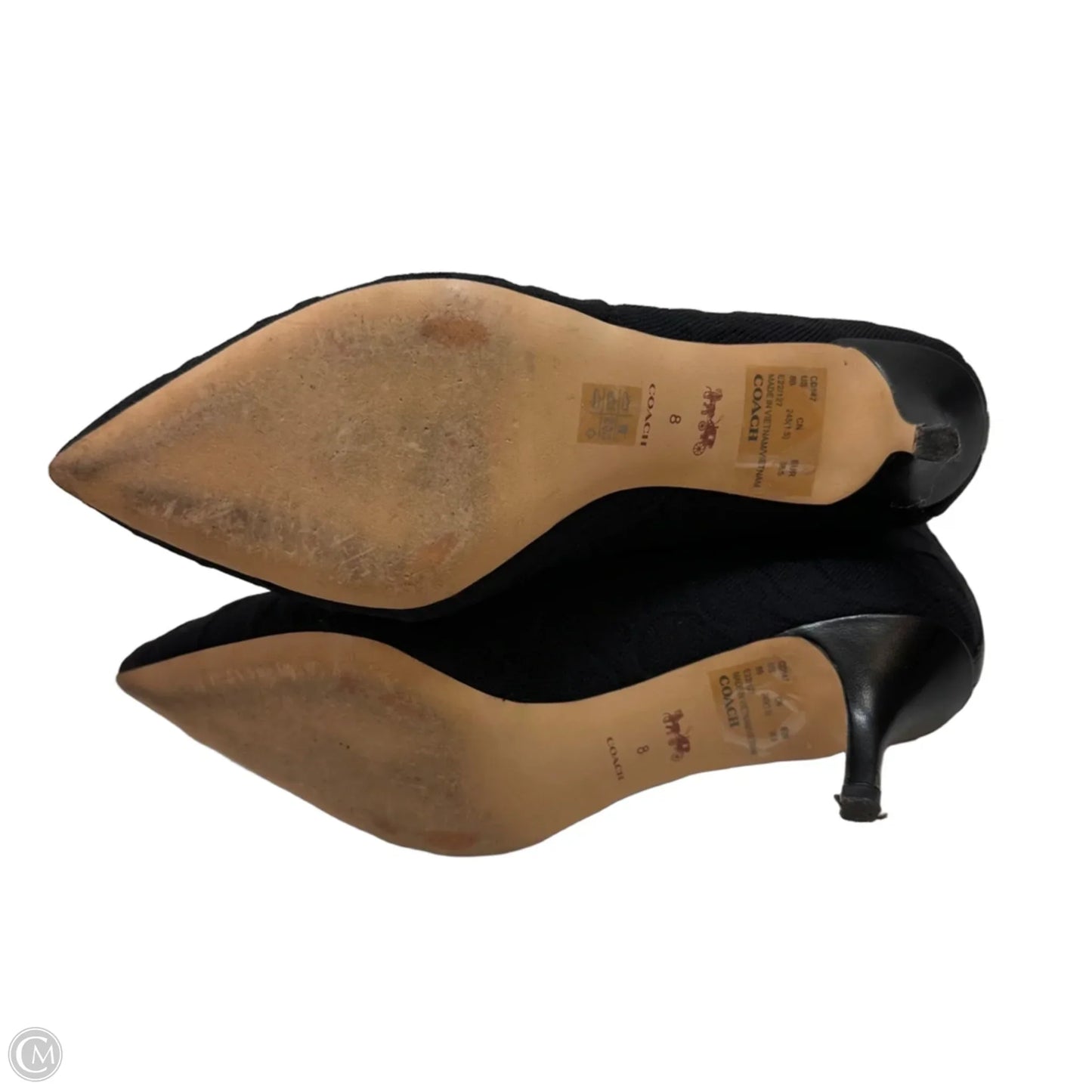 Boots Designer By Coach In Black, Size: 8