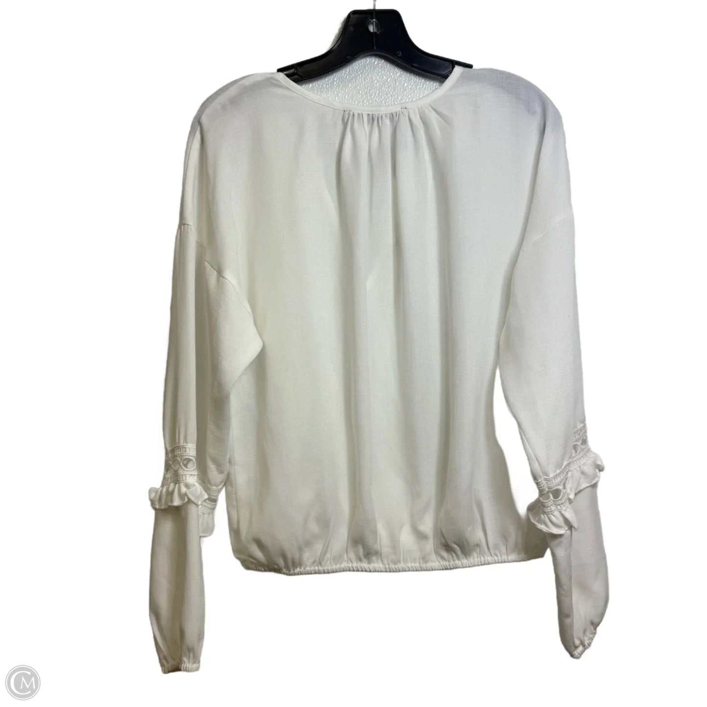 Top Long Sleeve By Sugar In White, Size: Xs