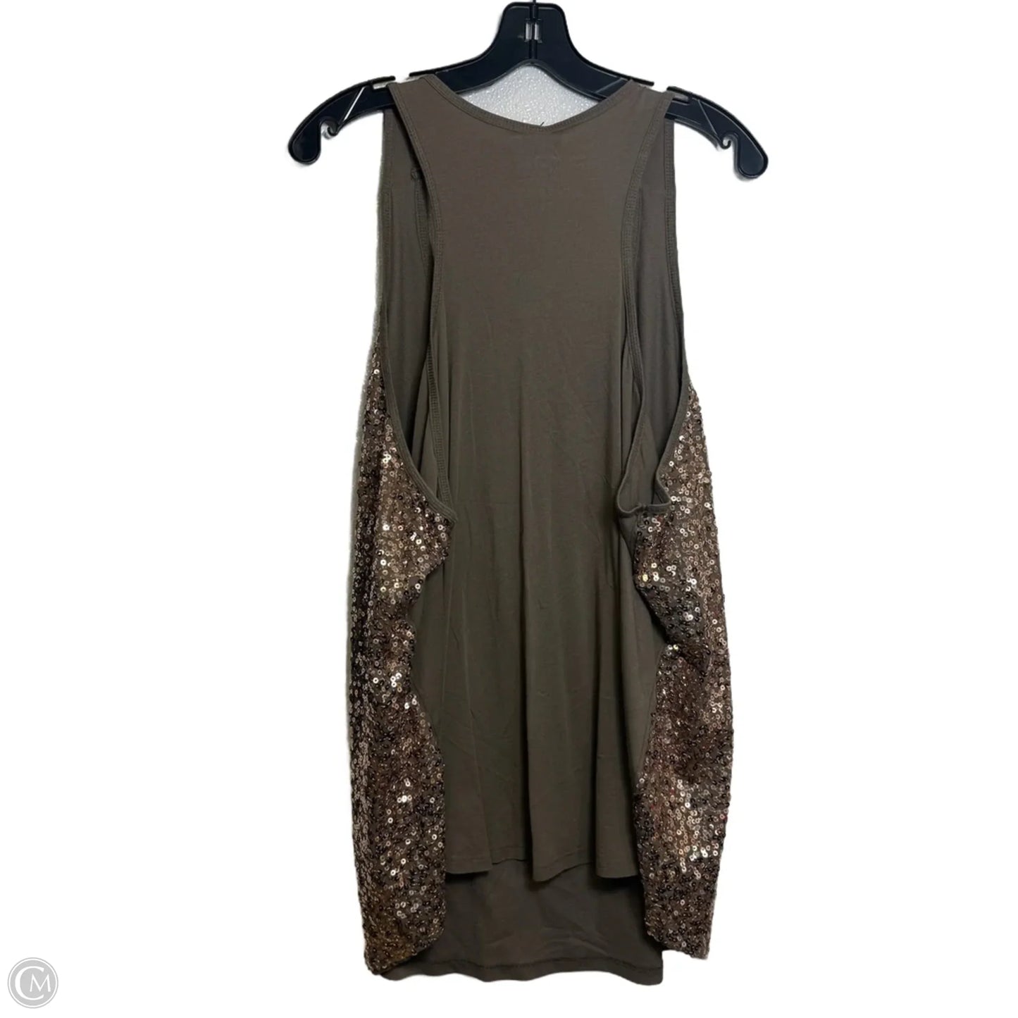 Top Sleeveless By Lane Bryant In Gold, Size: 26