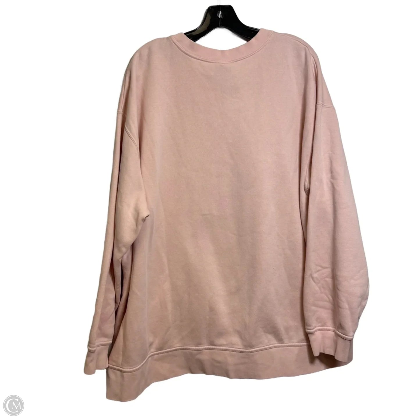 Sweatshirt Crewneck By Nike In Pink, Size: 3x