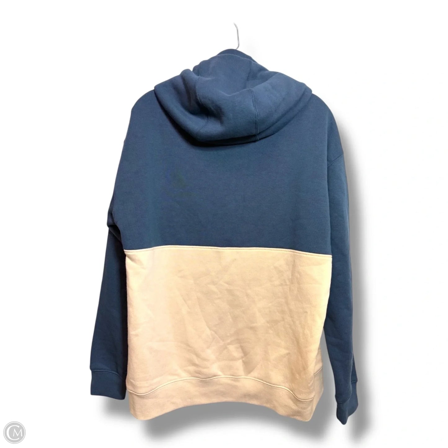 Sweatshirt Hoodie By Mono B In Blue & Brown, Size: S