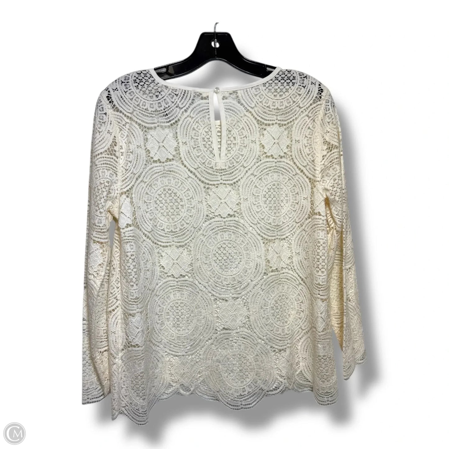 Top Long Sleeve By Loft In Beige, Size: S
