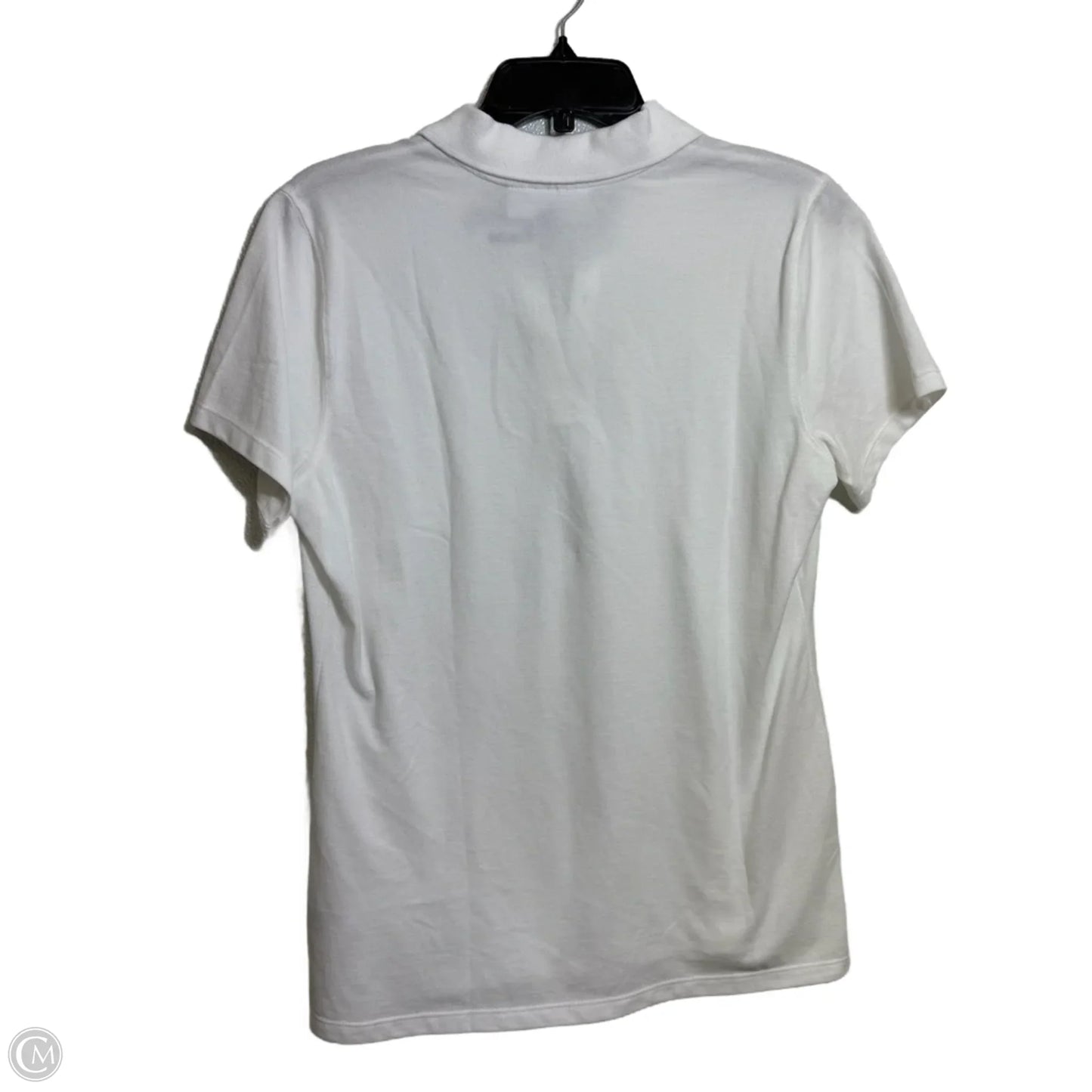 Top Short Sleeve By Karen Scott In White, Size: M