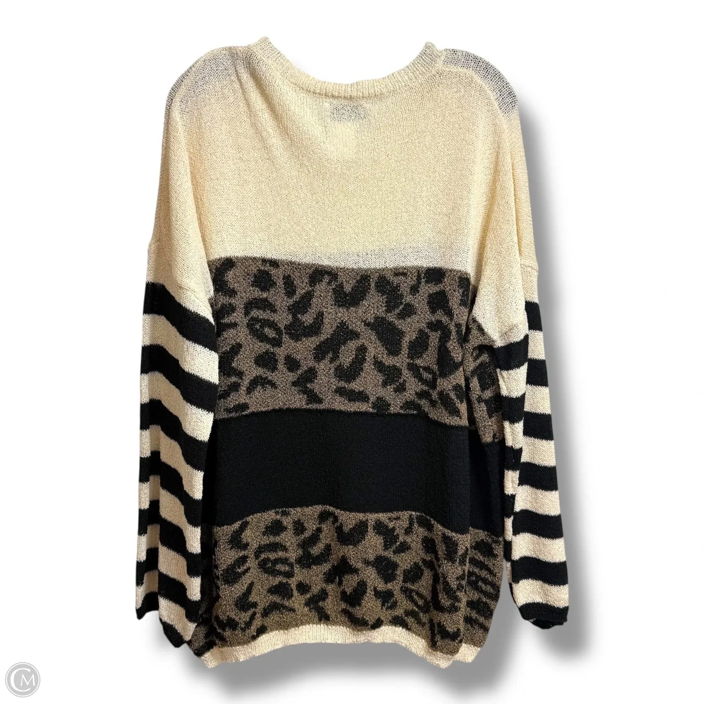 Sweater By Pink Lily In Animal Print, Size: L