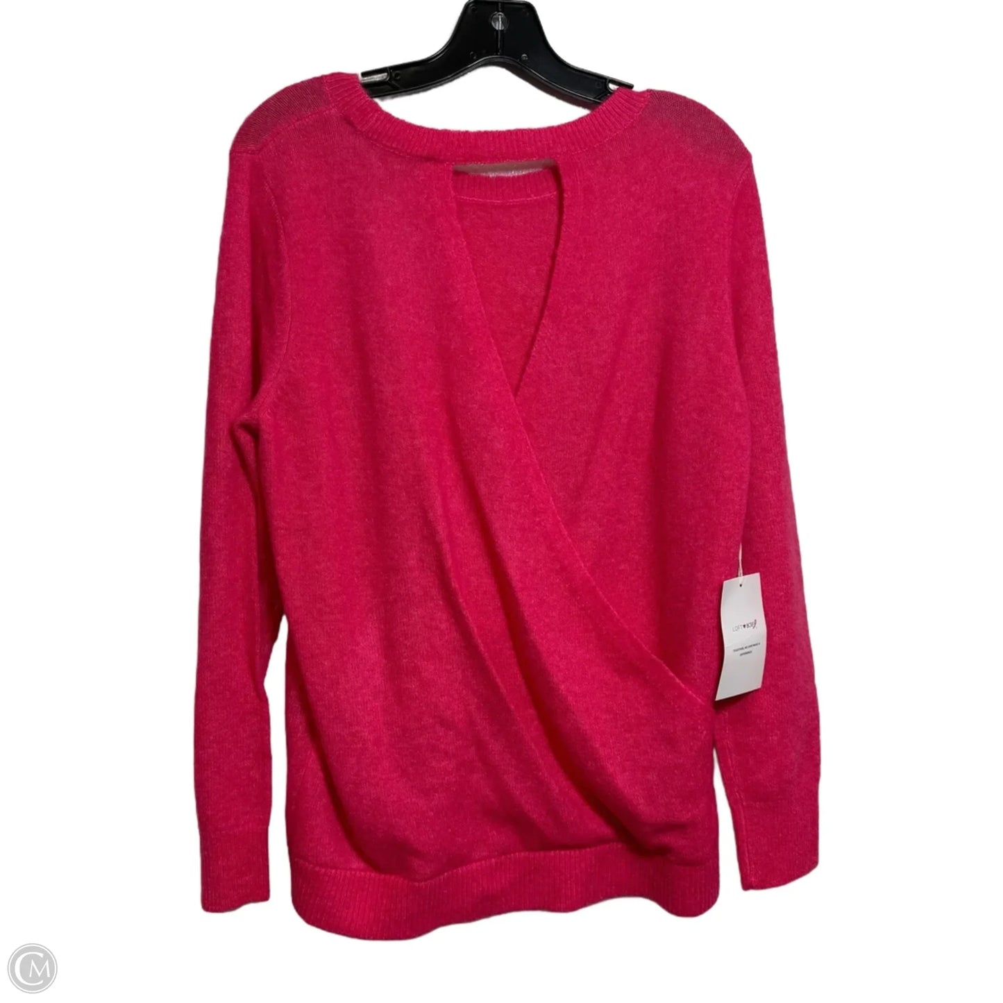 Sweater By Loft In Pink, Size: L