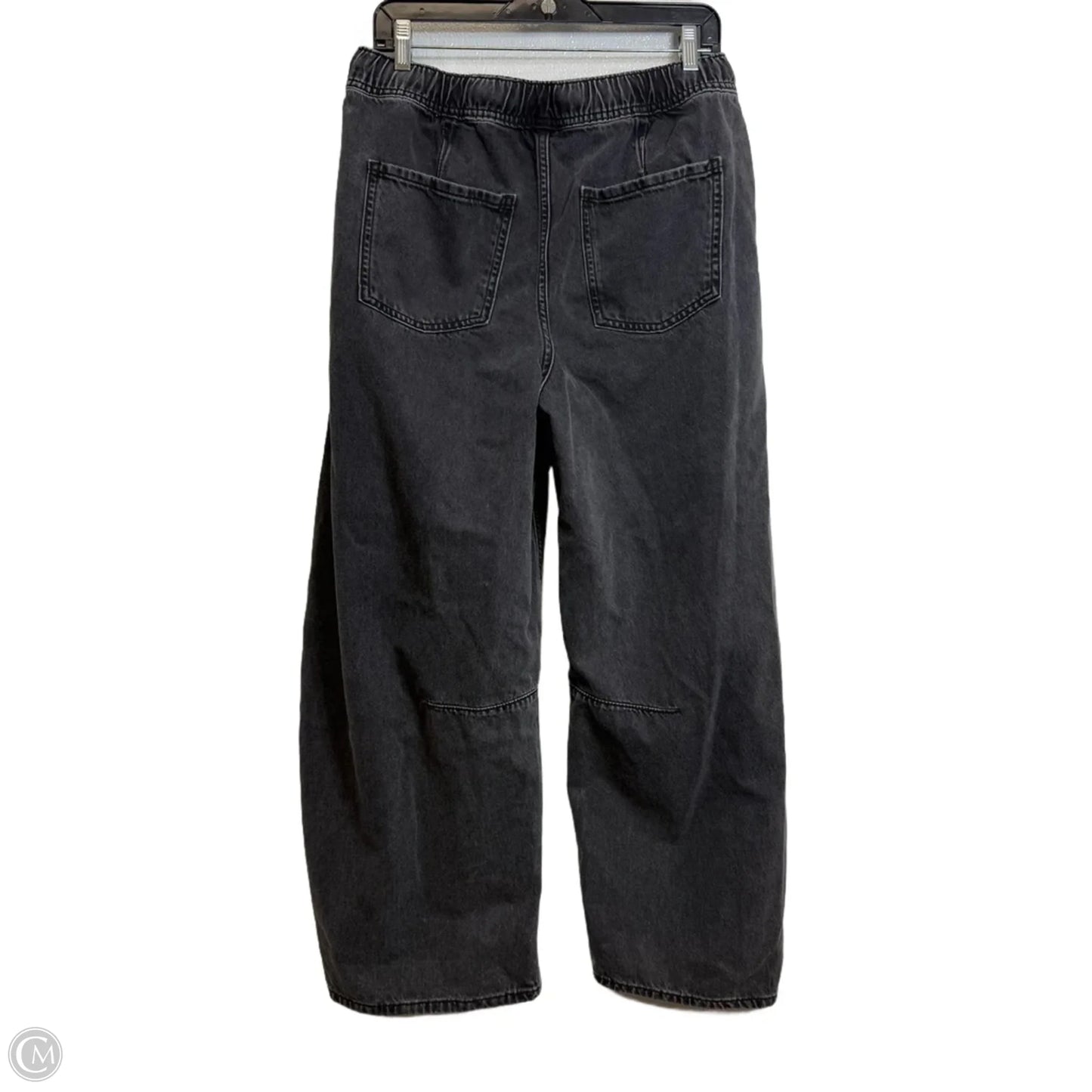 Jeans Wide Leg By Old Navy In Black, Size: M